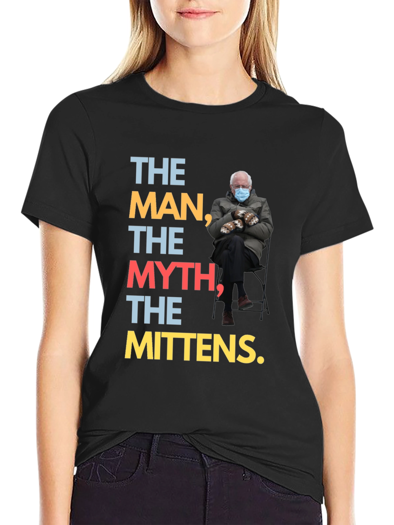 The Man Myth Mittens Bernie T-Shirt