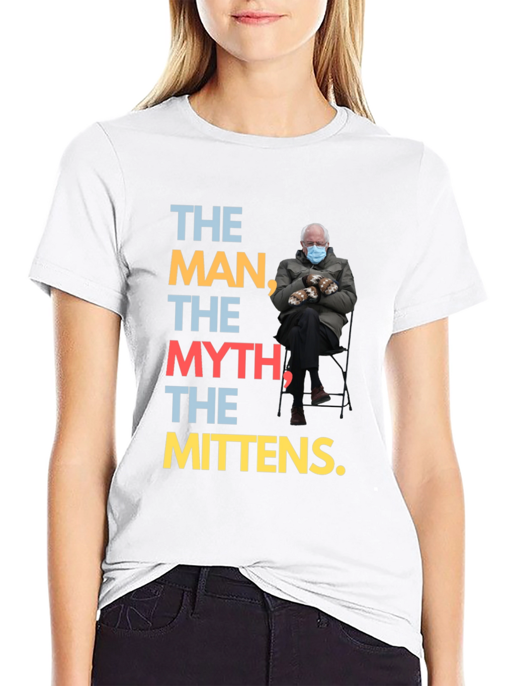 The Man Myth Mittens Bernie T-Shirt
