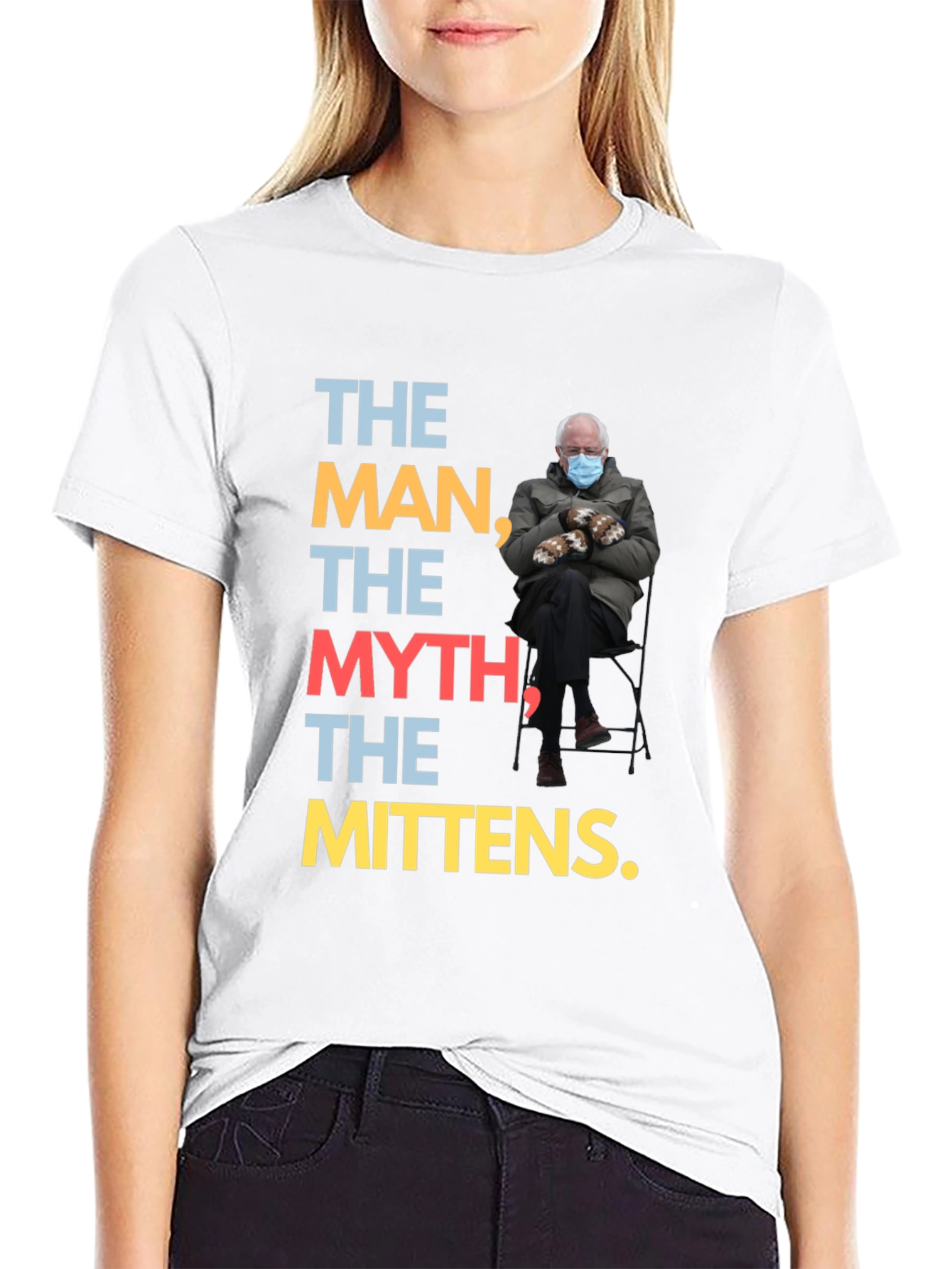 The Man Myth Mittens Bernie T-Shirt