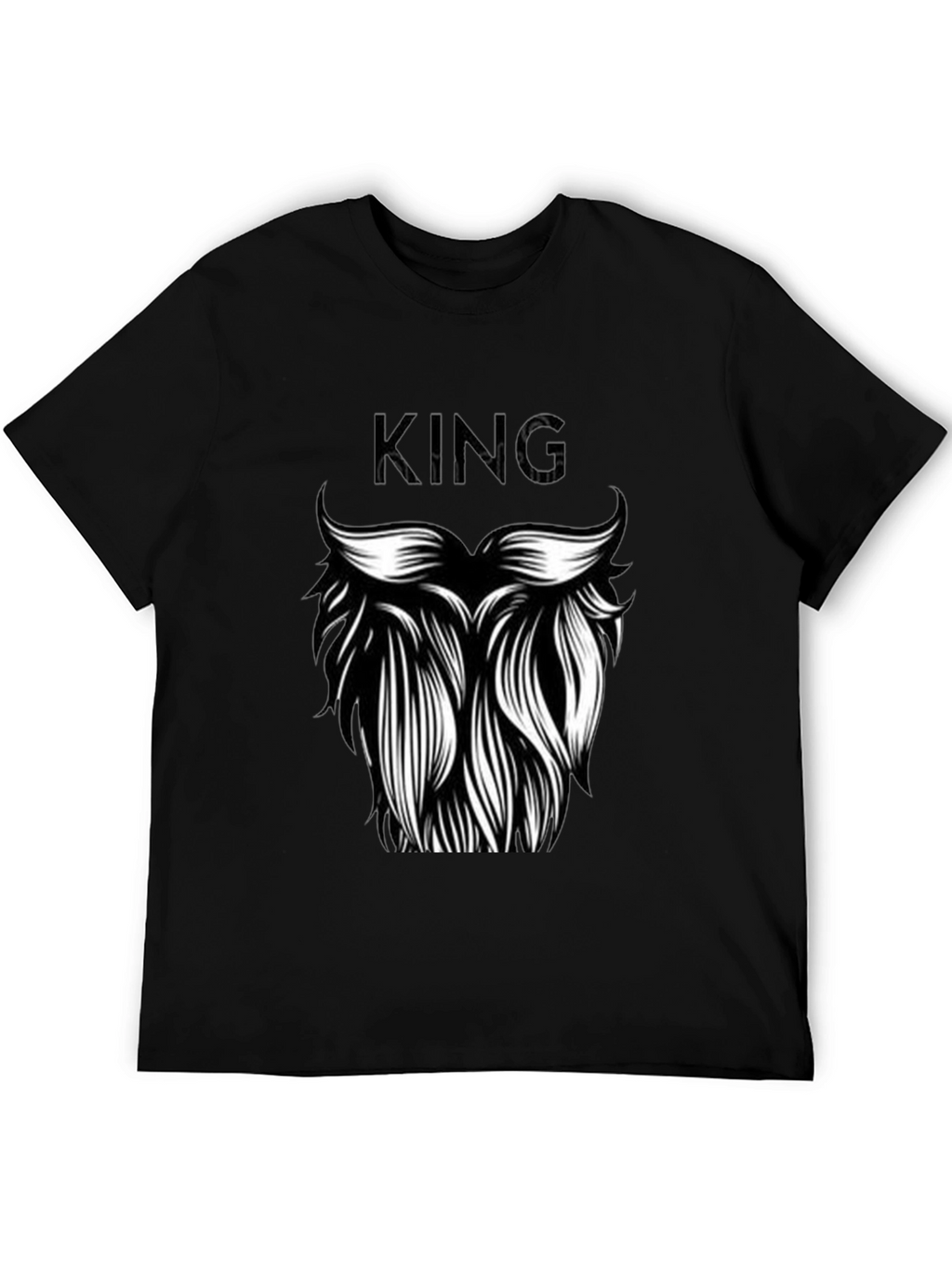 King Beard Graphic T-Shirt - Black