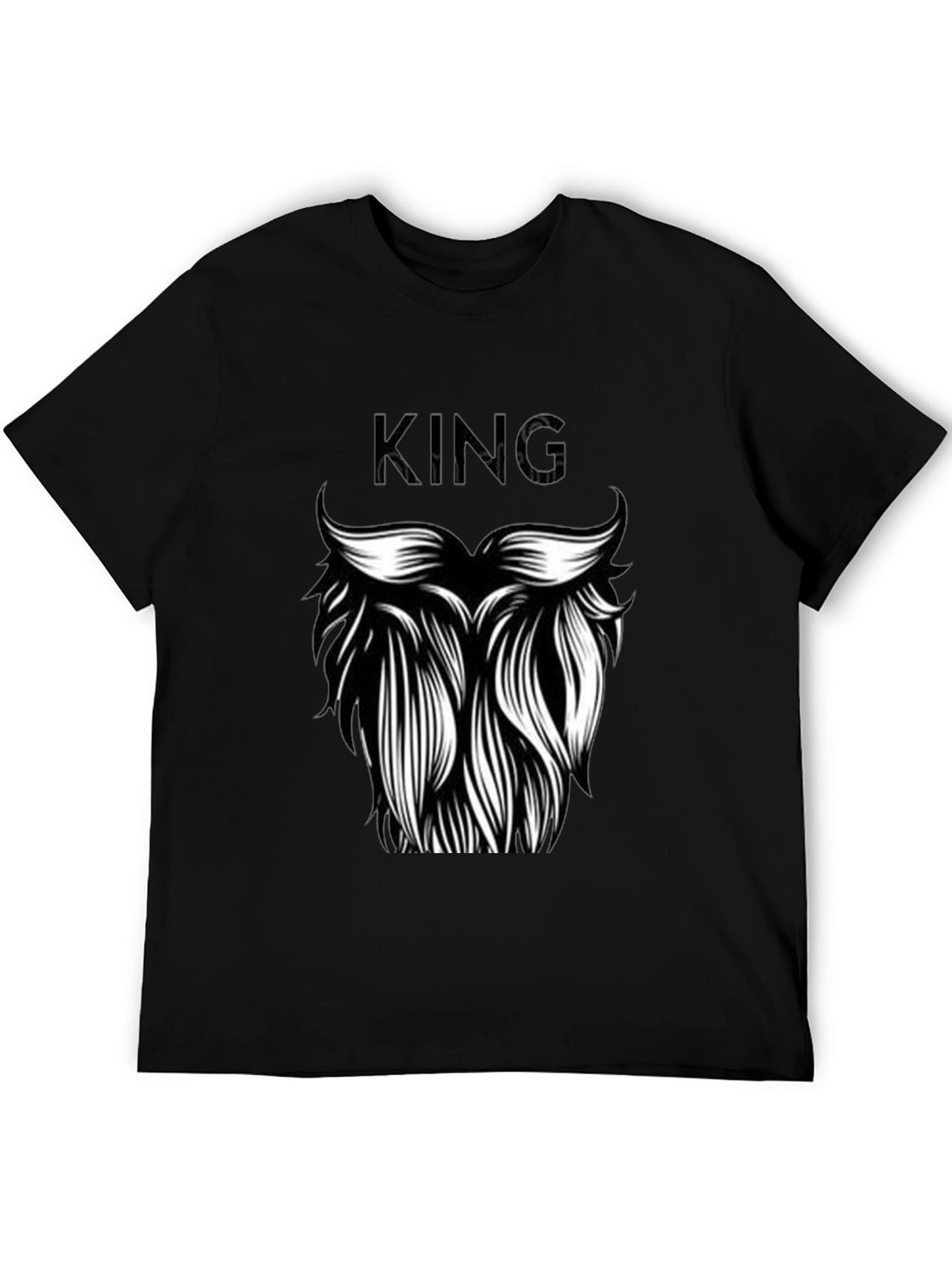 King Beard Graphic T-Shirt - Black