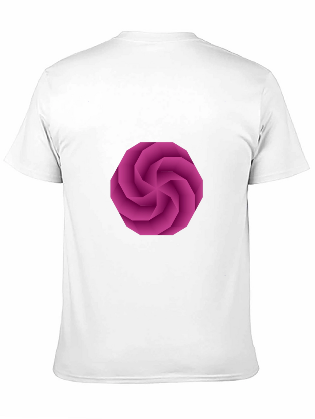 Geometric Swirl Graphic Black T-Shirt
