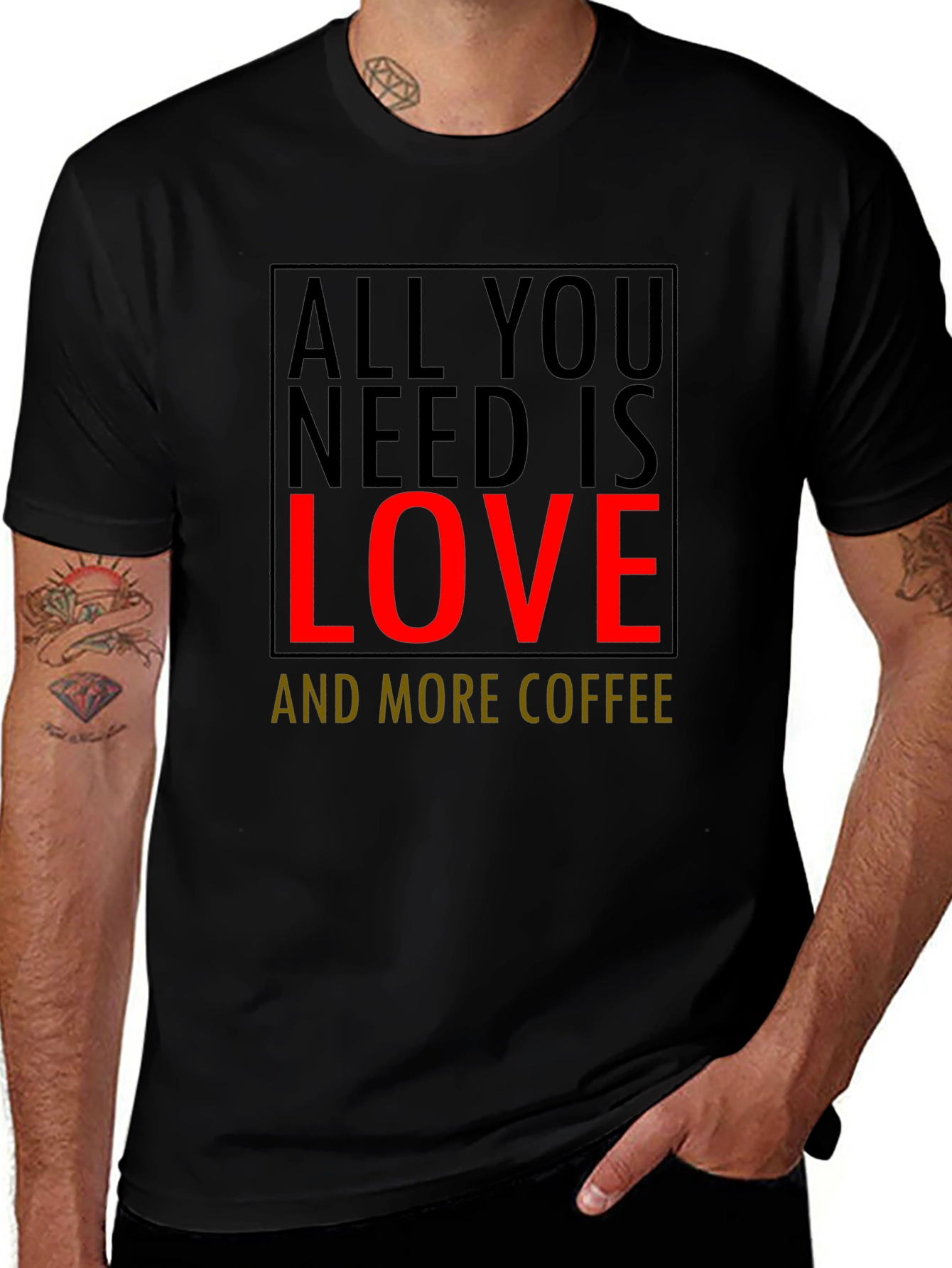 Love and Coffee Graphic Tee