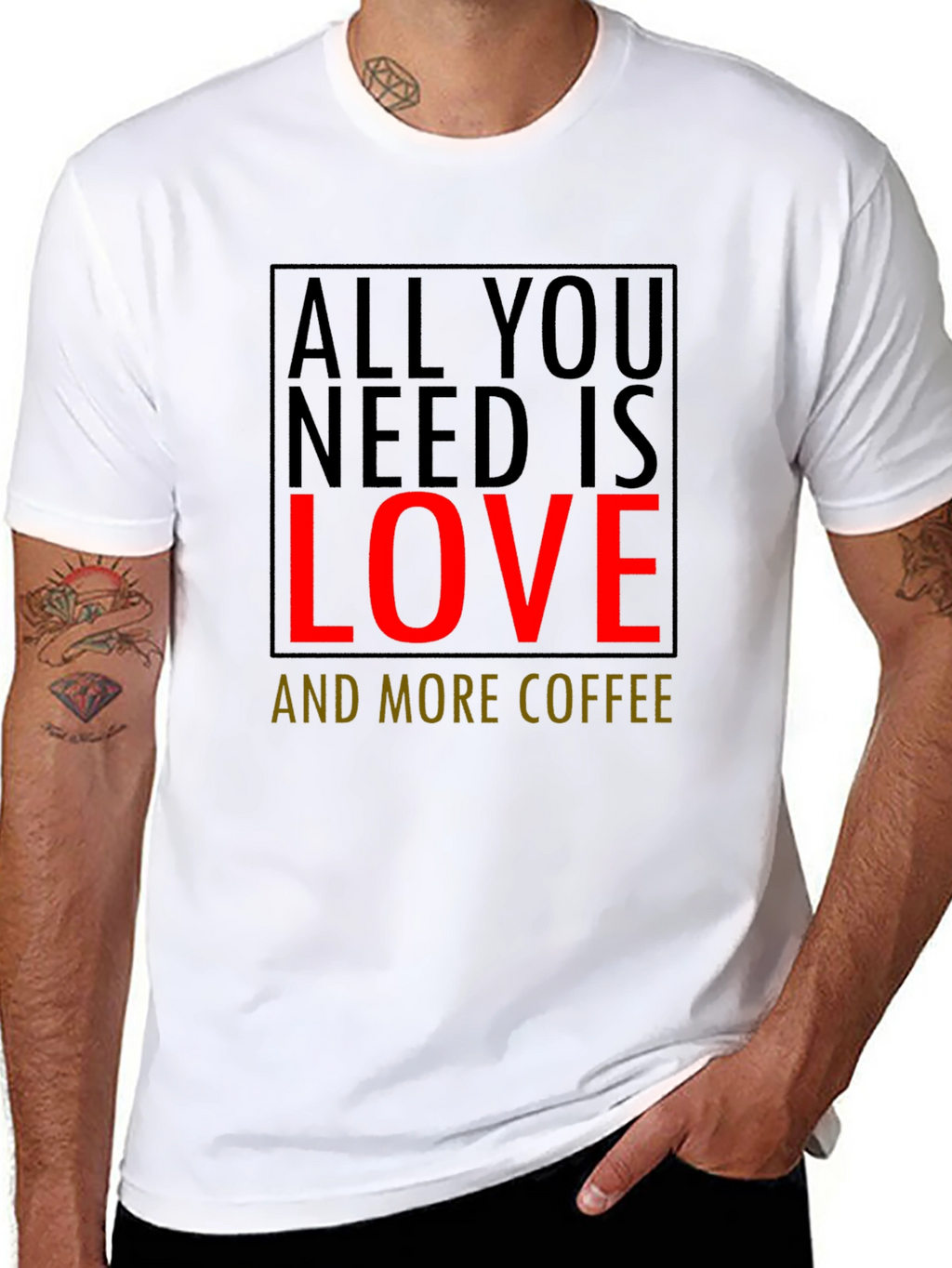 Love and Coffee Graphic Tee