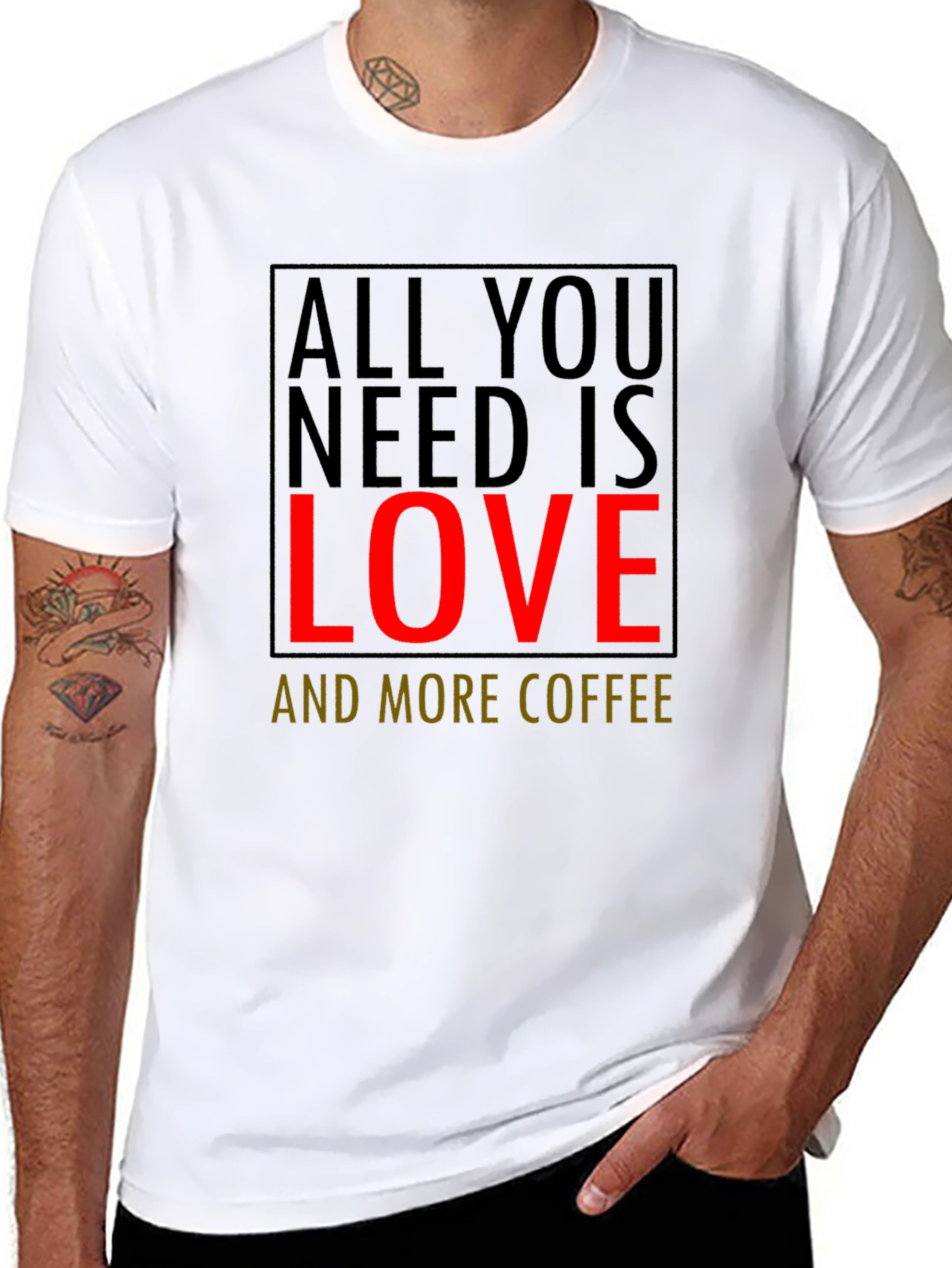Love and Coffee Graphic Tee