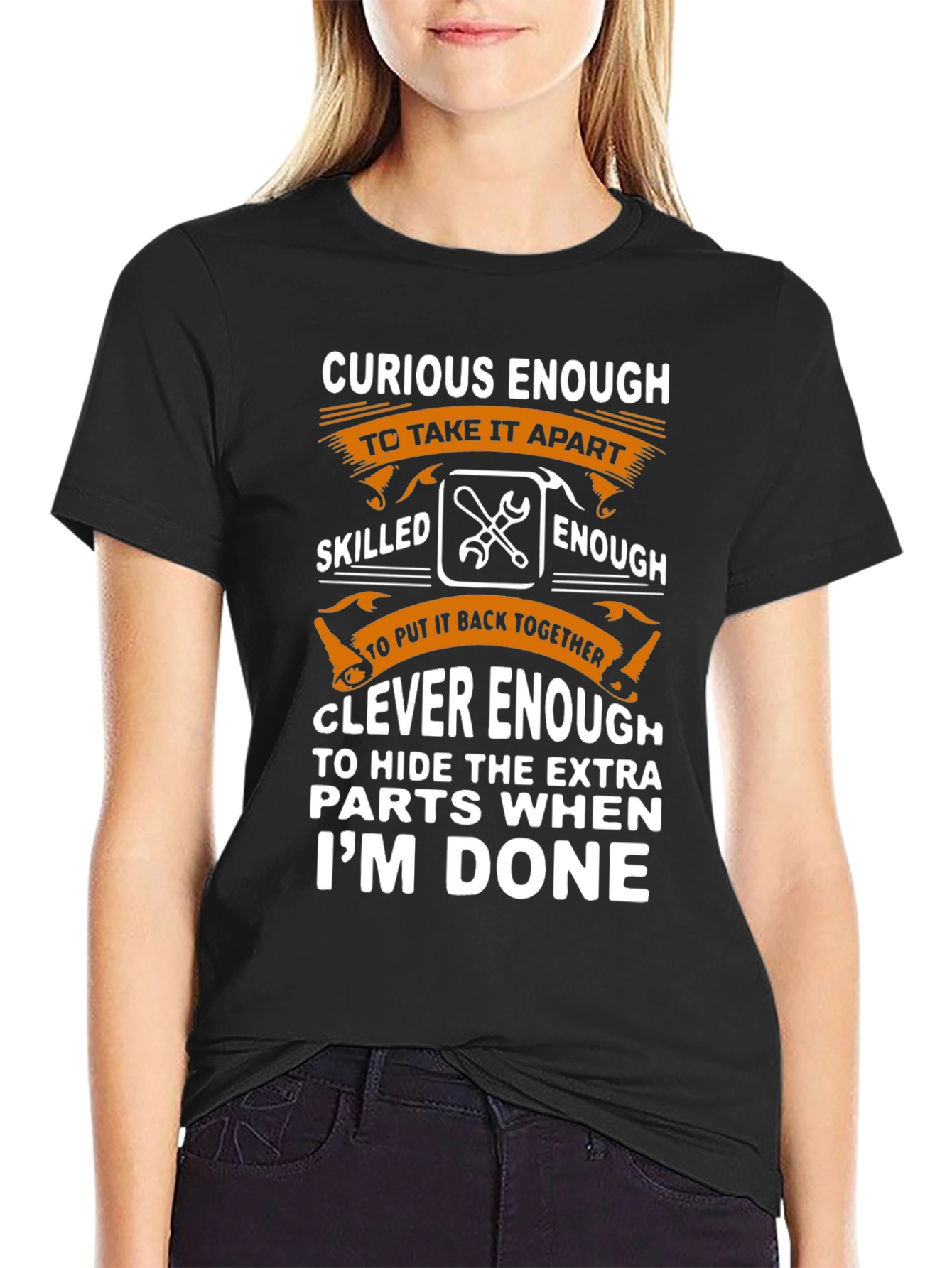 Curious Enough Funny Mechanic T-Shirt