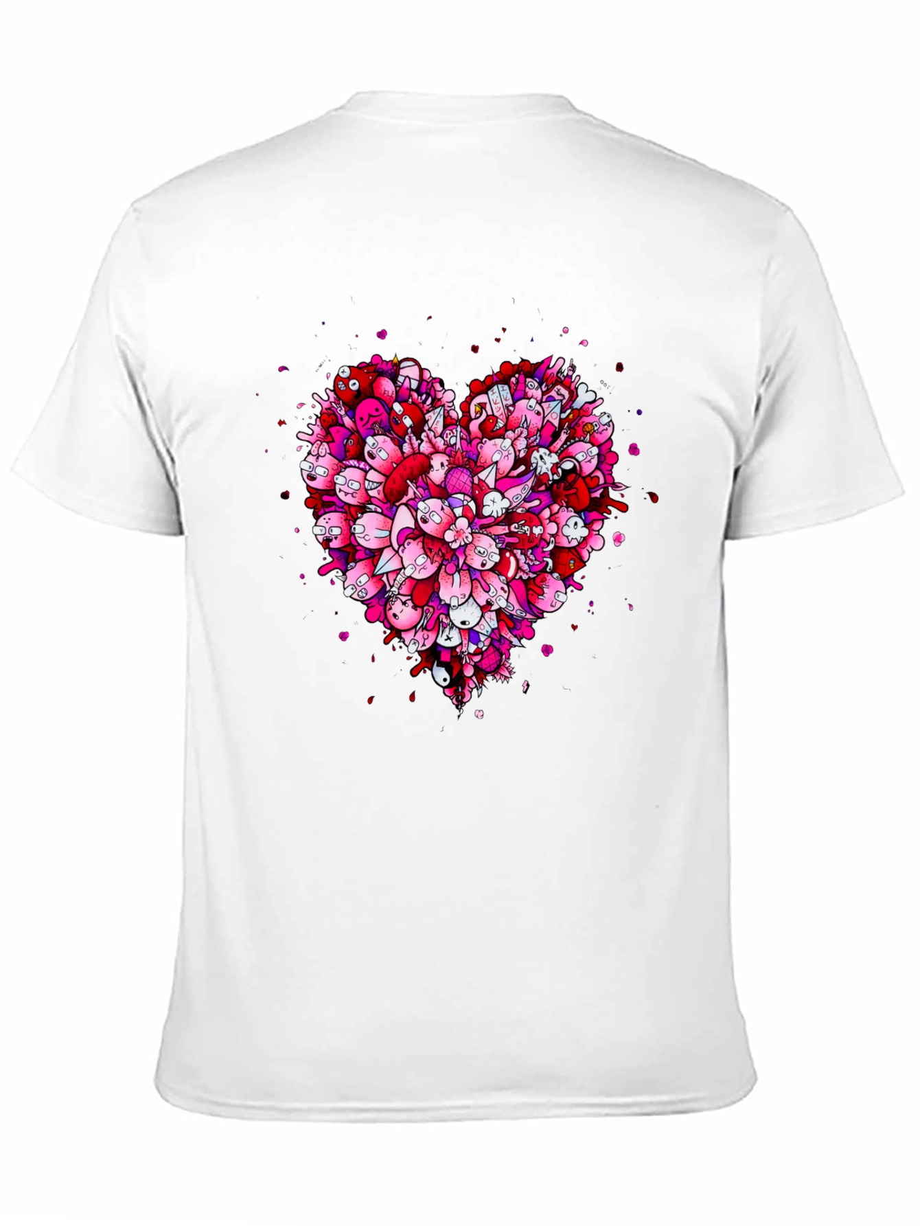 Heart Doodle Black Graphic Tee