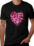 Heart Doodle Black Graphic Tee