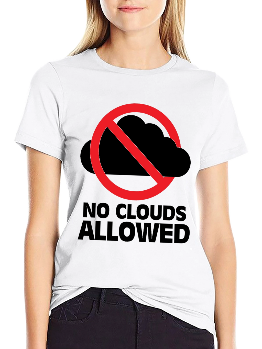 No Clouds Allowed Graphic Tee - Weather Humor