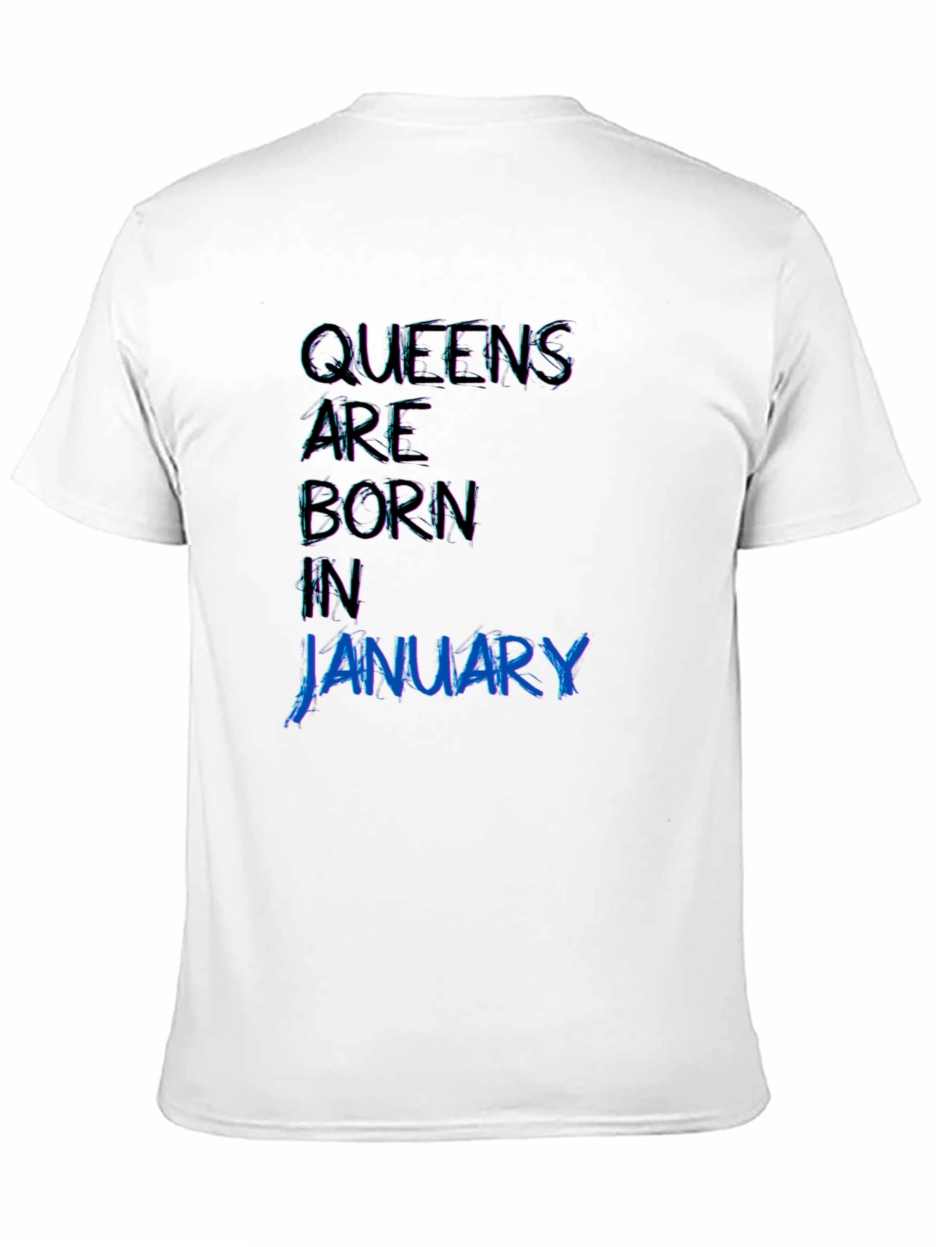Queens Born in January Black T-Shirt