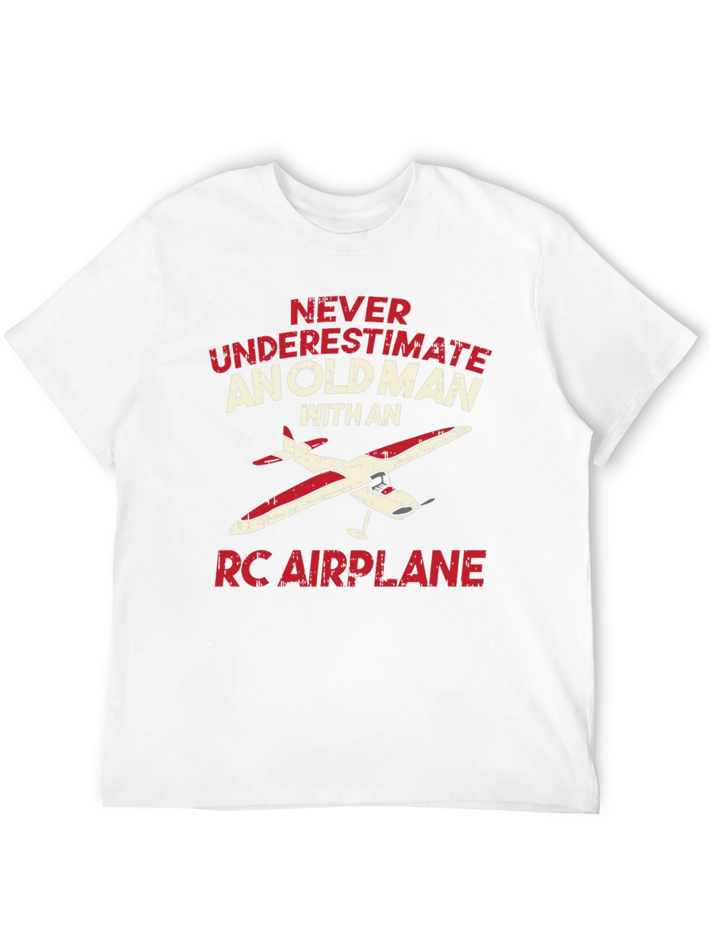 Old Man RC Airplane T-Shirt - Hobbyist Gift