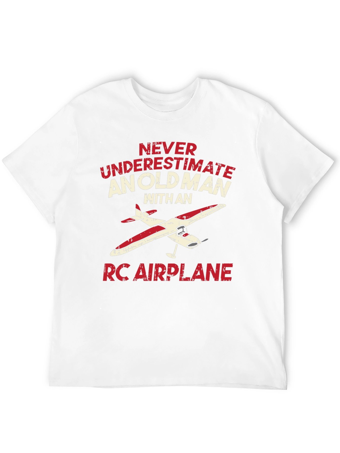 Old Man RC Airplane T-Shirt - Hobbyist Gift