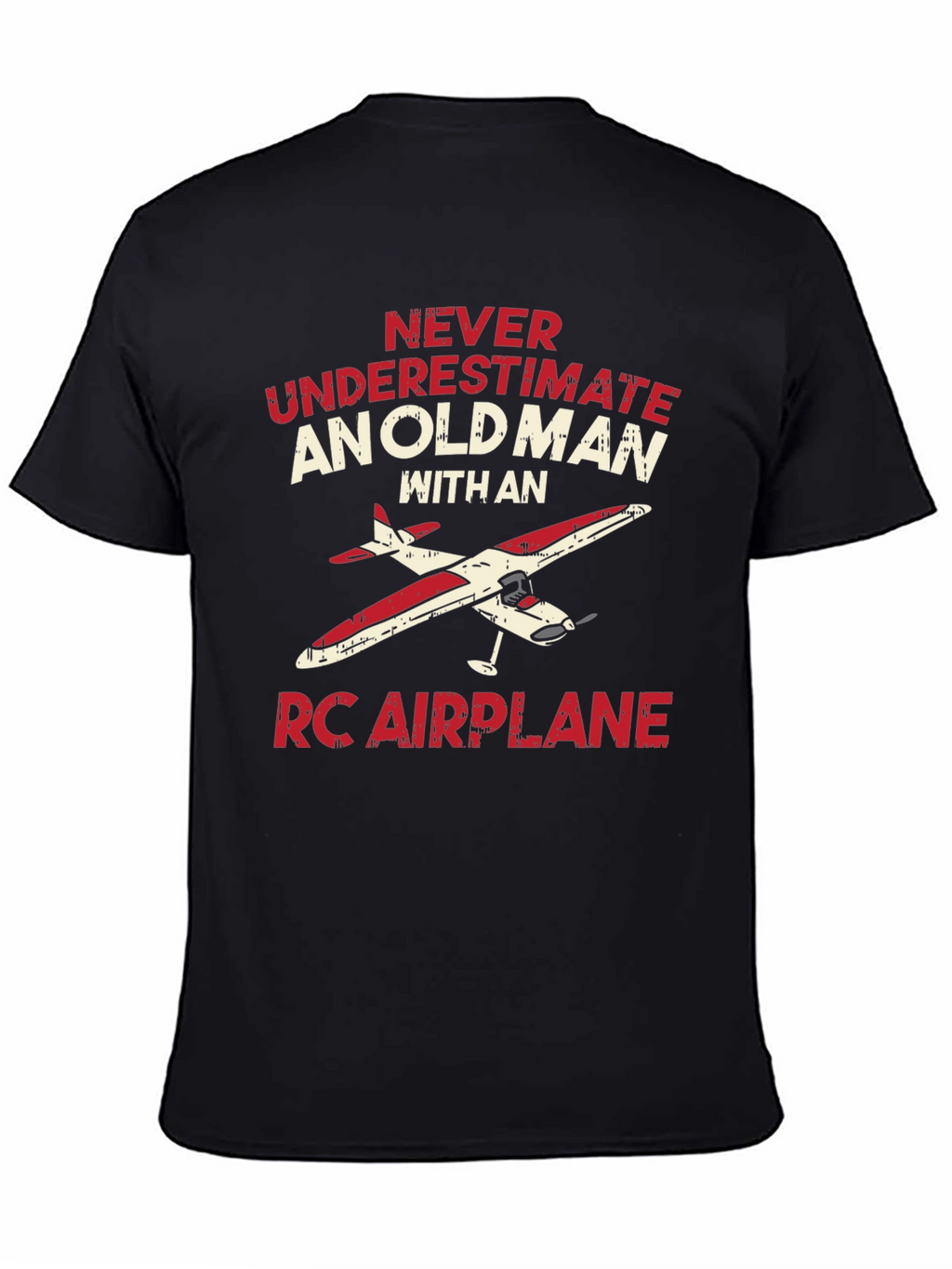 Old Man RC Airplane T-Shirt - Hobbyist Gift