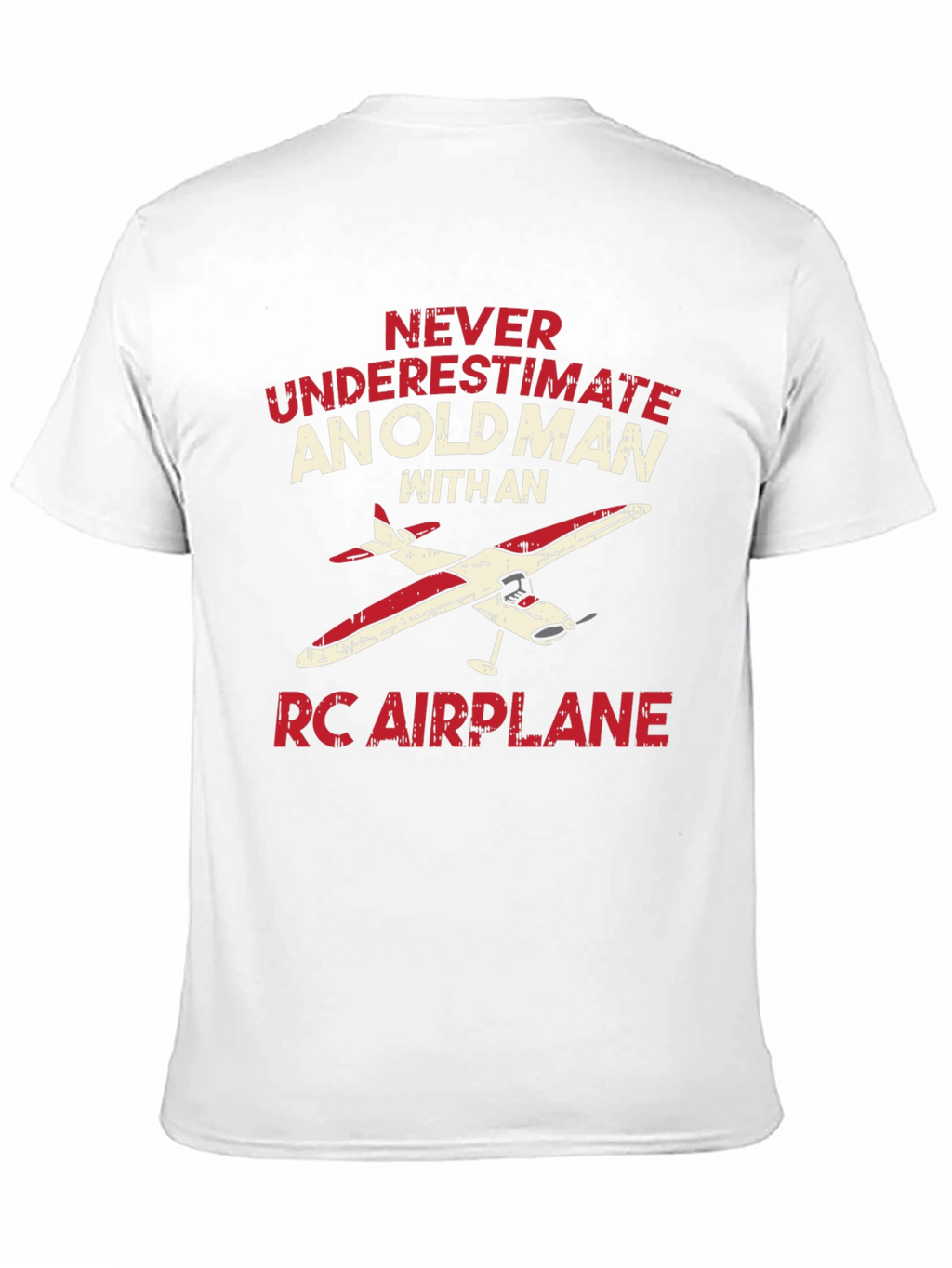 Old Man RC Airplane T-Shirt - Hobbyist Gift