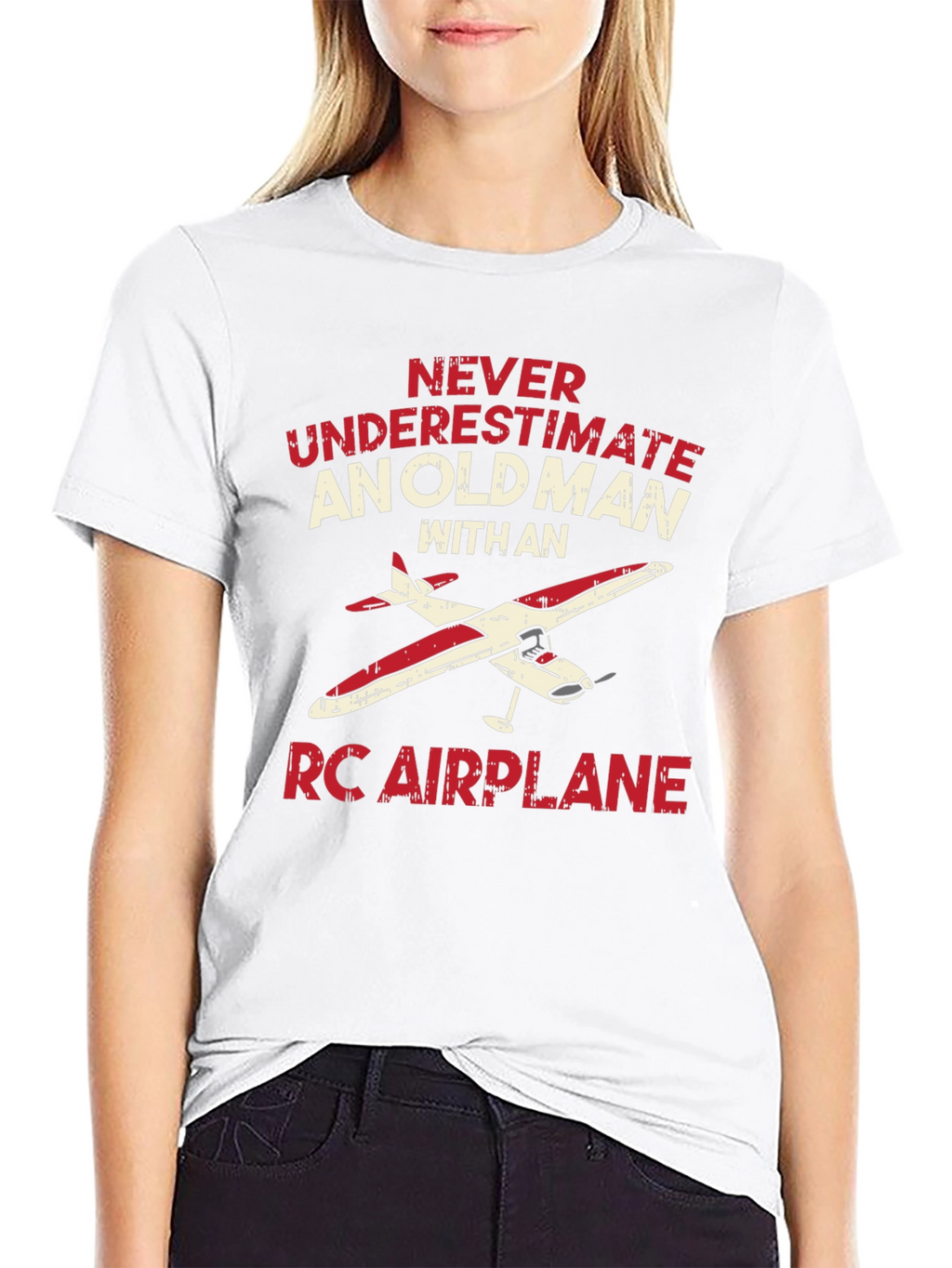 Old Man RC Airplane T-Shirt - Hobbyist Gift