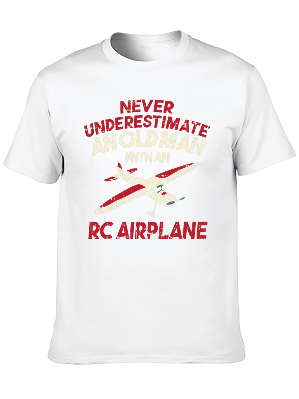 Old Man RC Airplane T-Shirt - Hobbyist Gift