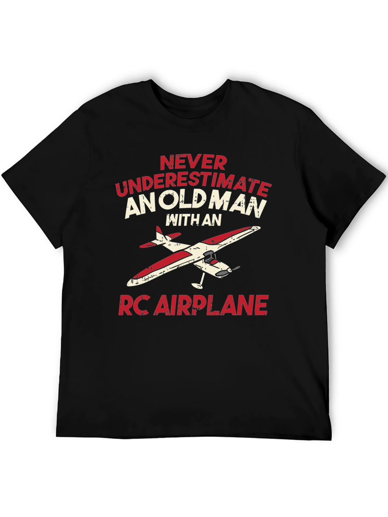 Old Man RC Airplane T-Shirt - Hobbyist Gift