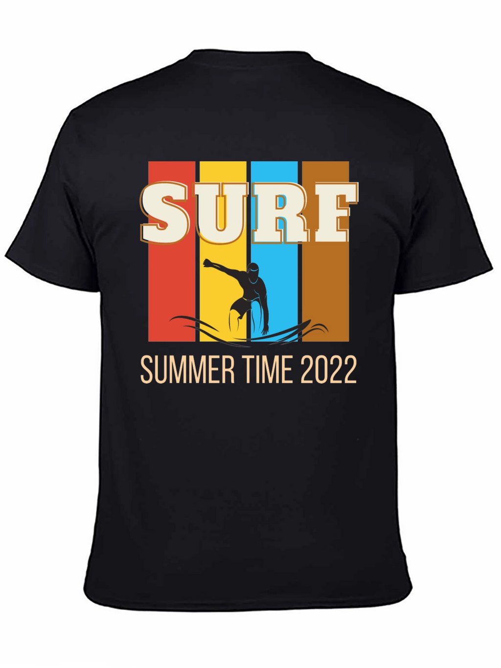 Surf Time 2022 Black Graphic Tee