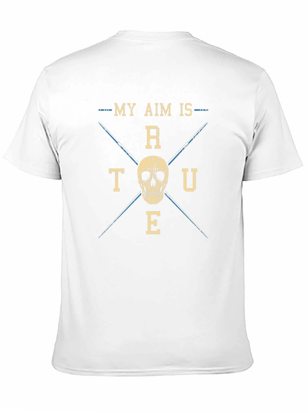 My Aim is True Skull Graphic T-Shirt