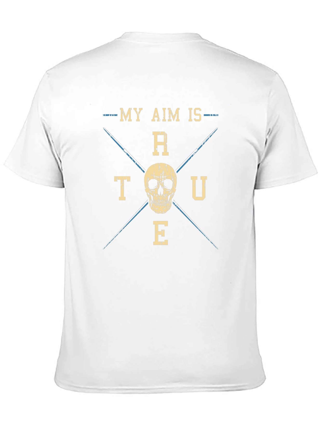 My Aim is True Skull Graphic T-Shirt