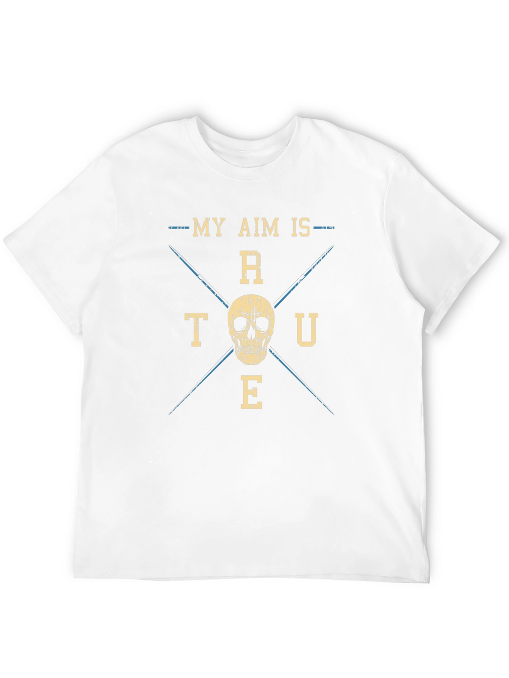 My Aim is True Skull Graphic T-Shirt