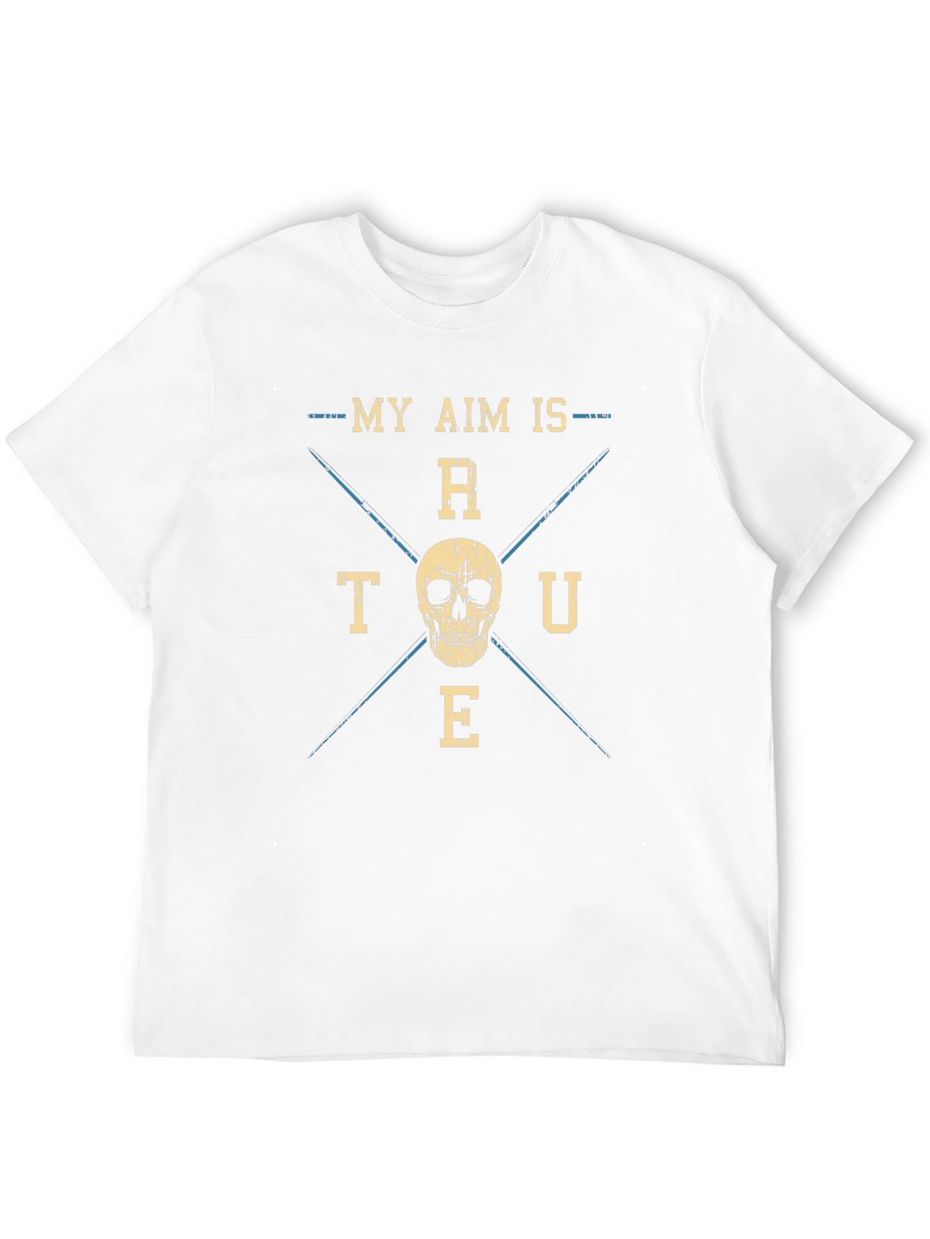 My Aim is True Skull Graphic T-Shirt