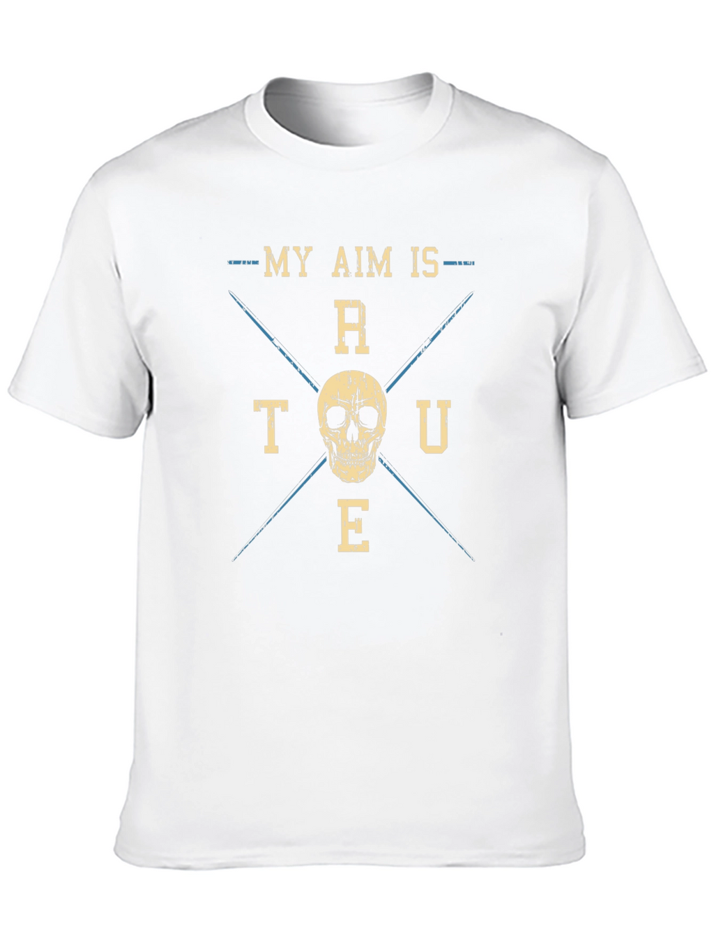 My Aim is True Skull Graphic T-Shirt