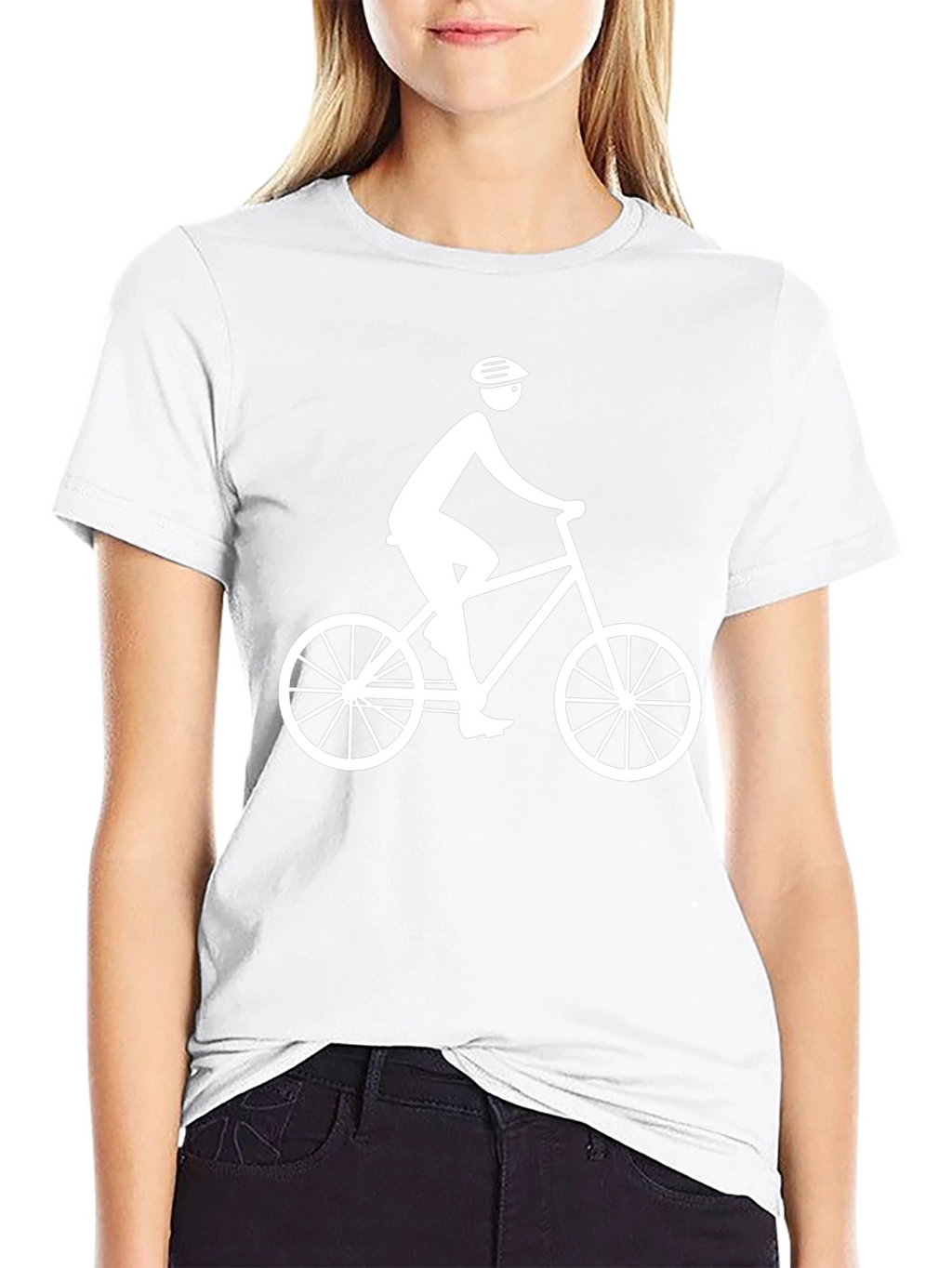 Cyclist Graphic Tee - Black Cotton Blend