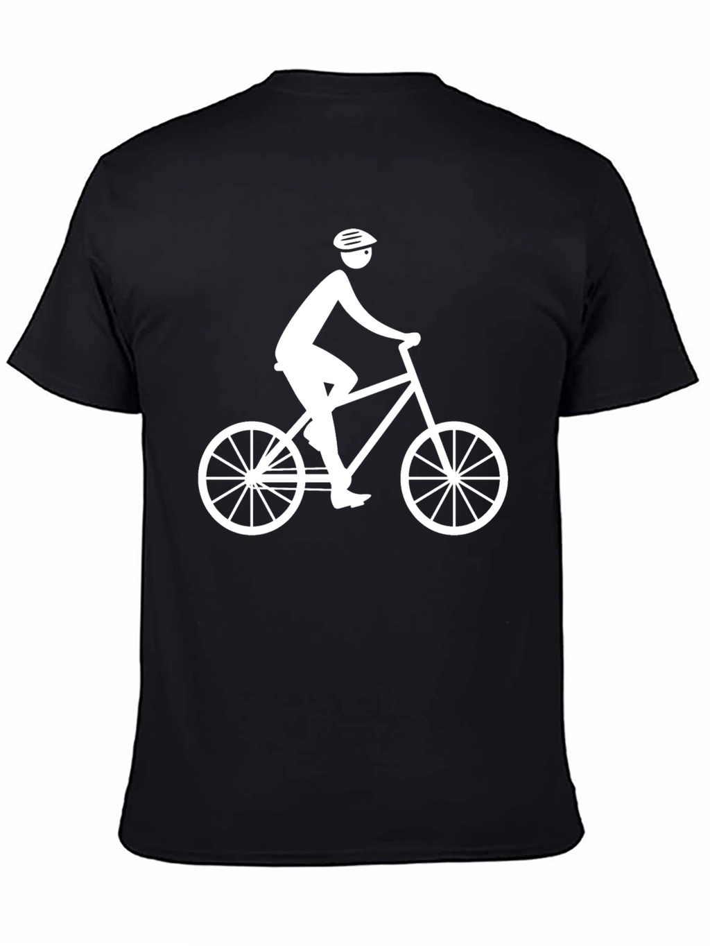 Cyclist Graphic Tee - Black Cotton Blend