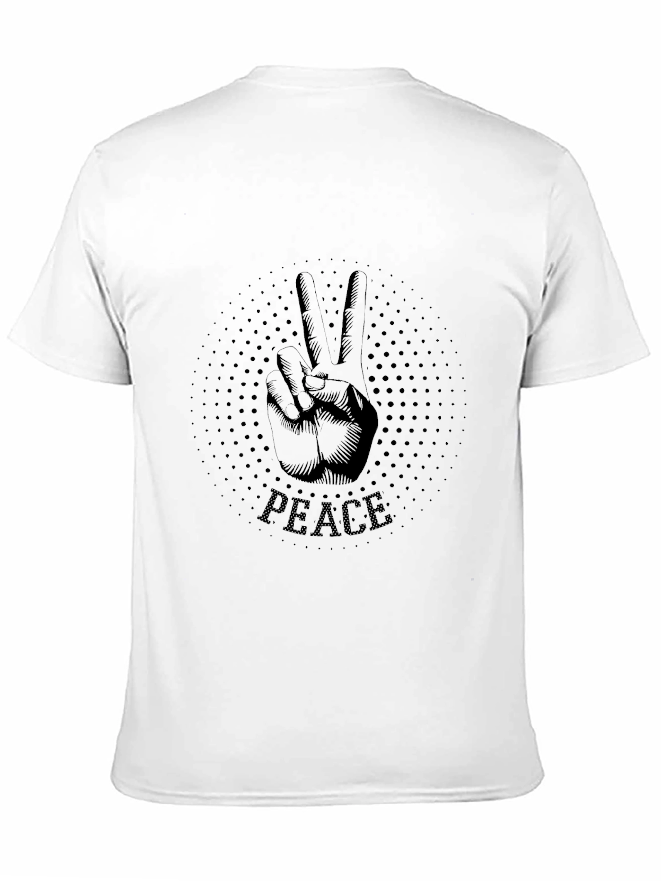 Peace Sign Graphic T-Shirt - Mens Black Tee