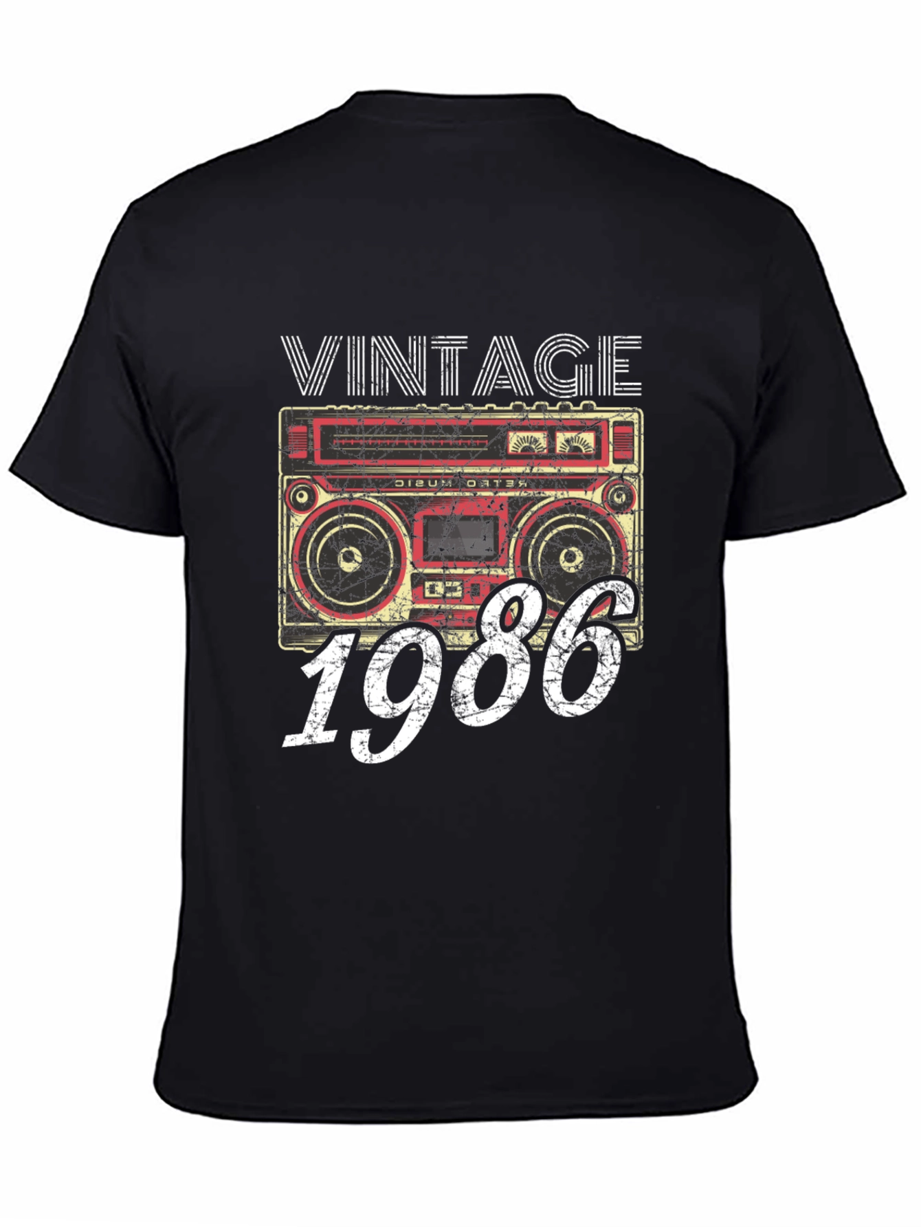Vintage 1986 Boombox Graphic Tee