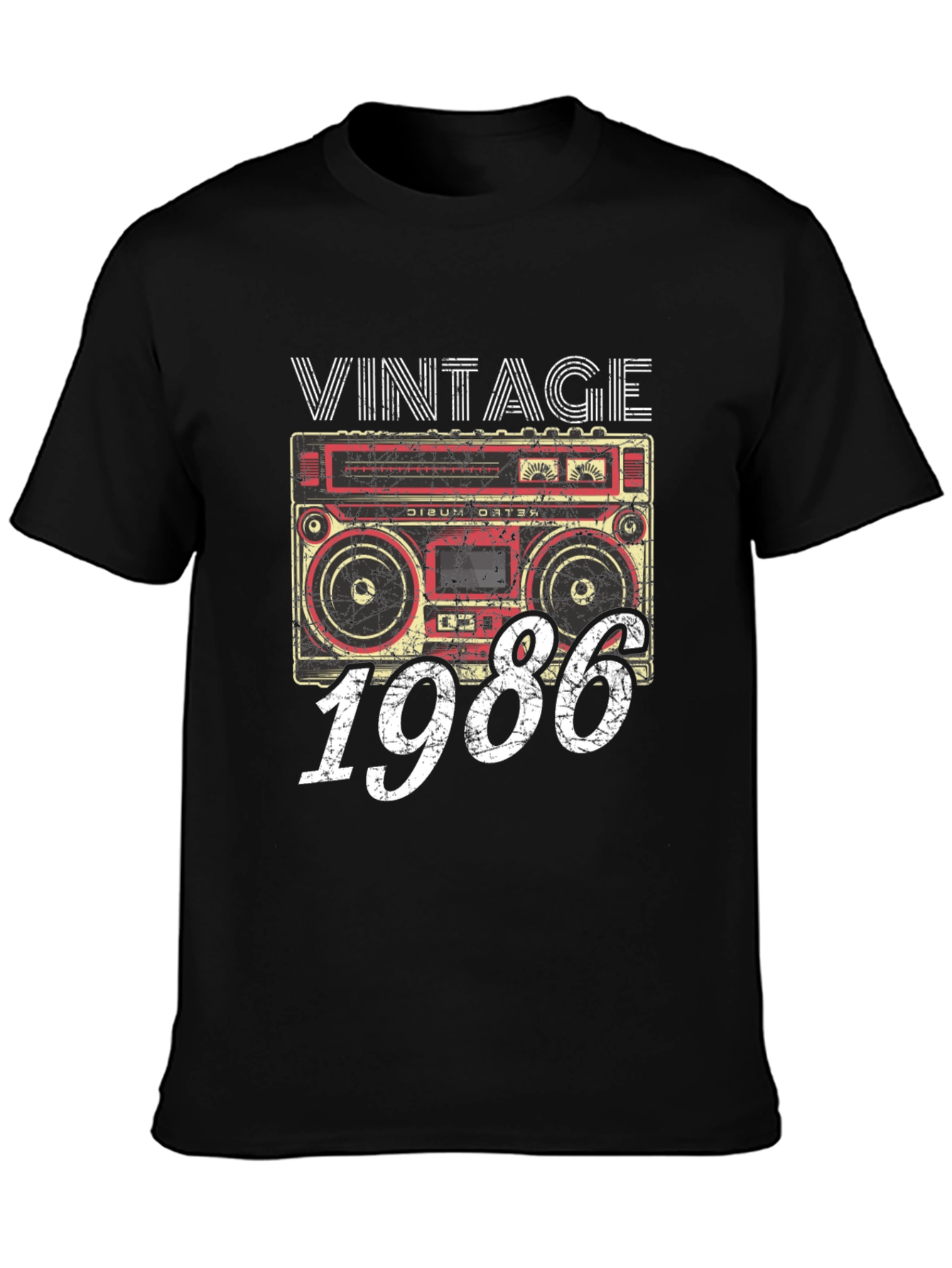 Vintage 1986 Boombox Graphic Tee