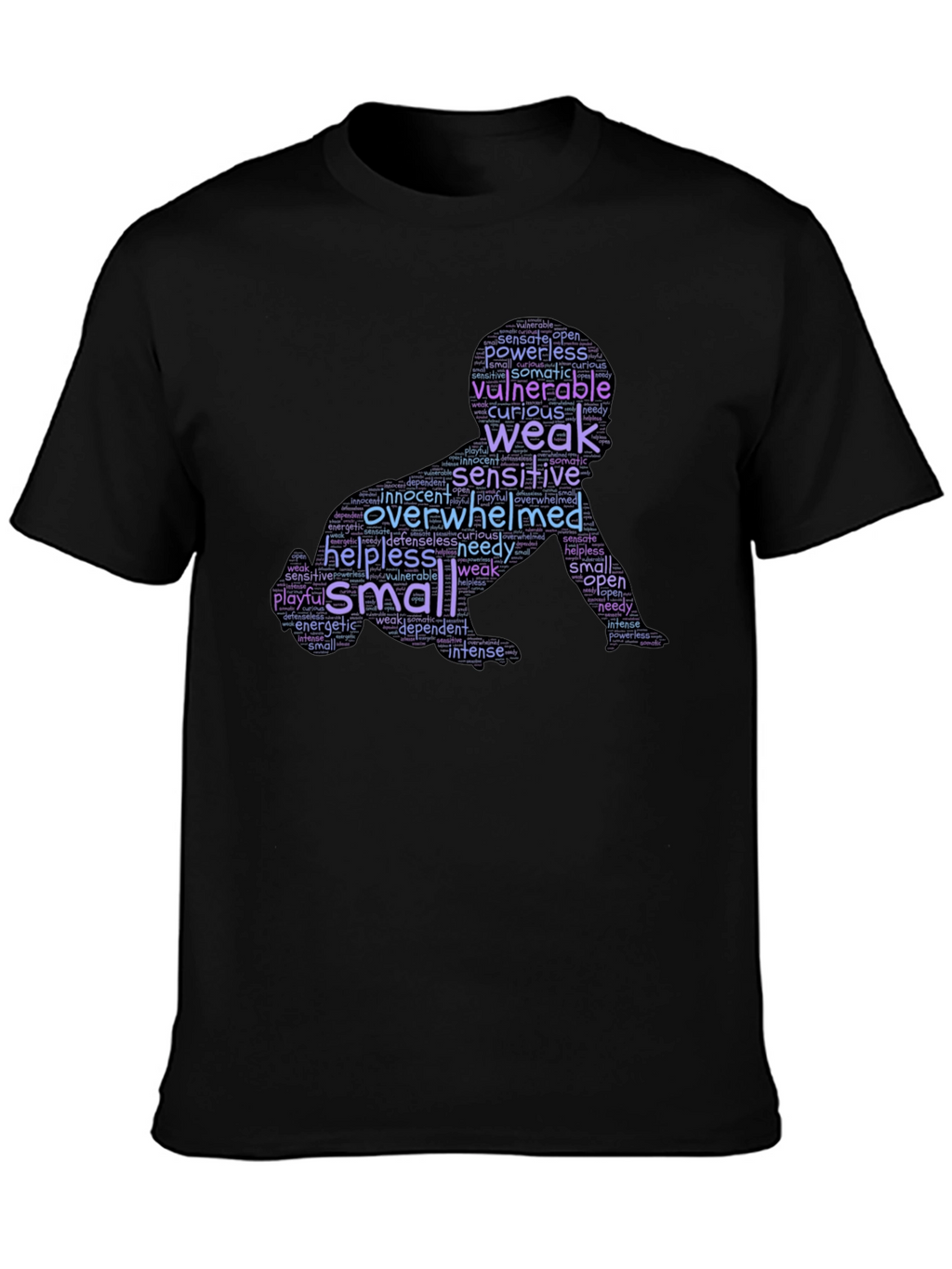 Vulnerable Baby Word Art Graphic T-Shirt