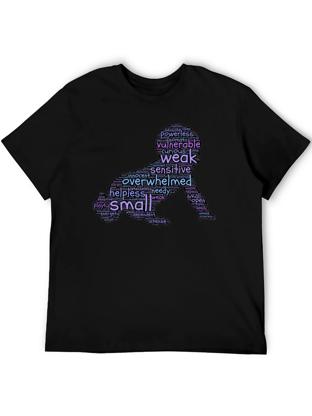 Vulnerable Baby Word Art Graphic T-Shirt
