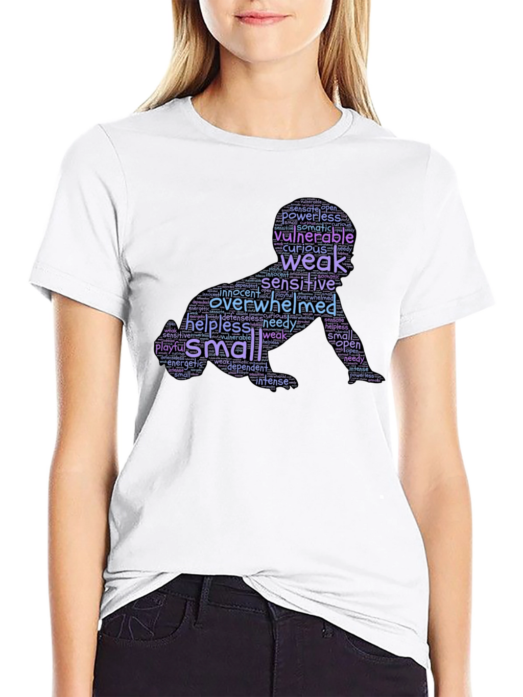 Vulnerable Baby Word Art Graphic T-Shirt