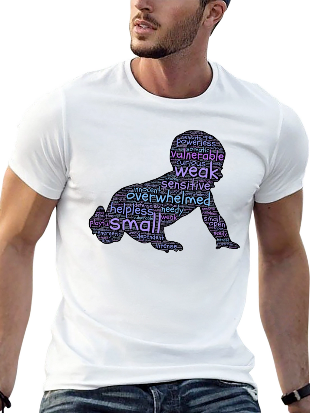 Vulnerable Baby Word Art Graphic T-Shirt