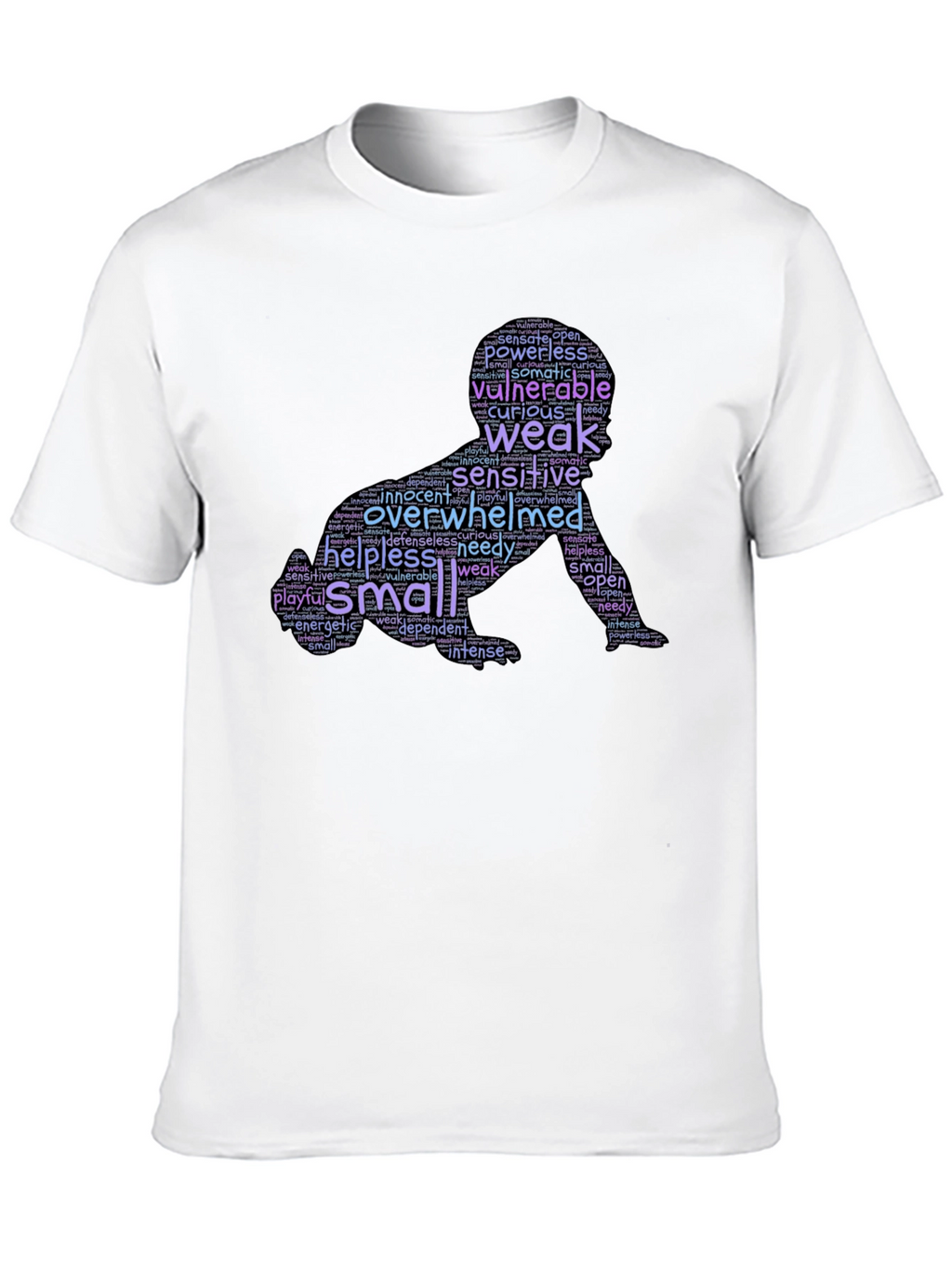 Vulnerable Baby Word Art Graphic T-Shirt