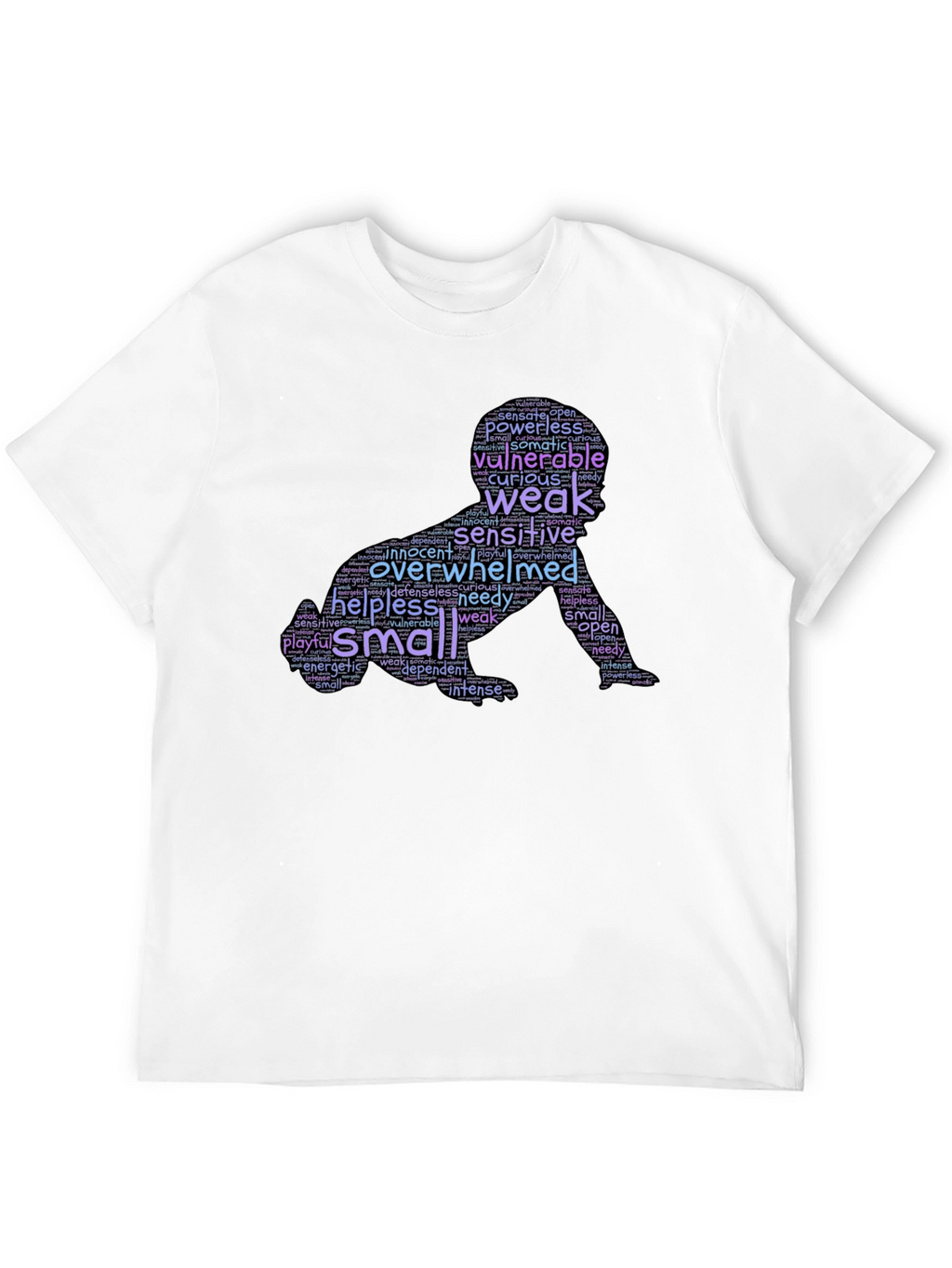Vulnerable Baby Word Art Graphic T-Shirt