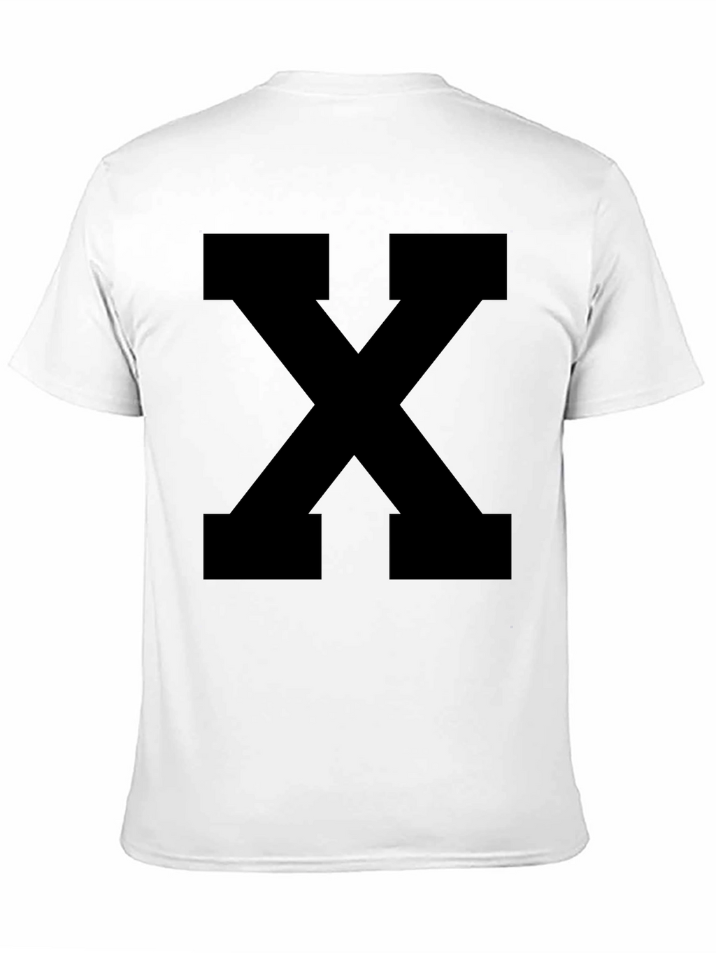 Bold Black X Graphic Tee - Casual Style