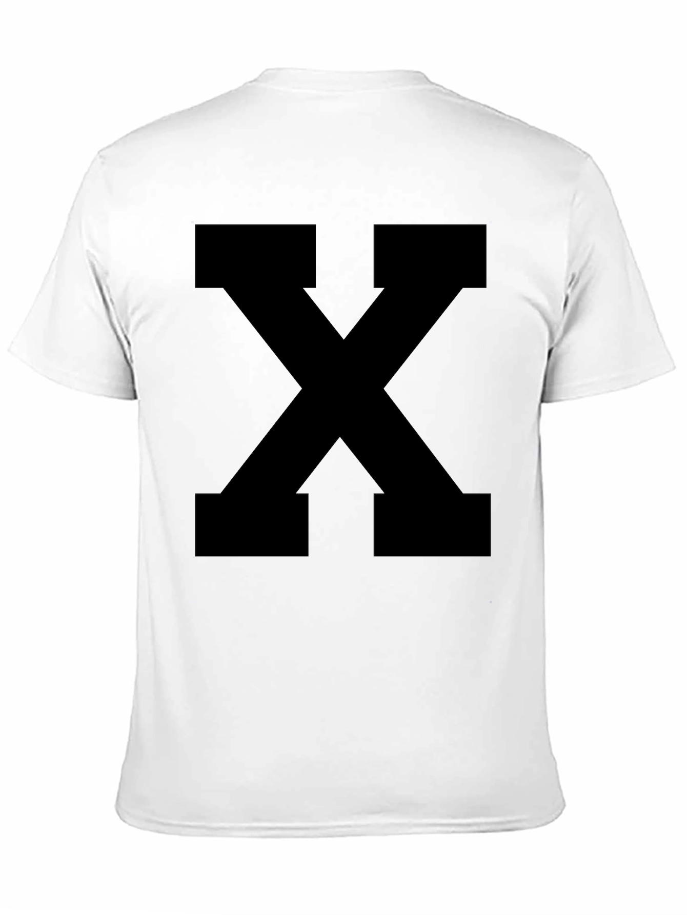 Bold Black X Graphic Tee - Casual Style