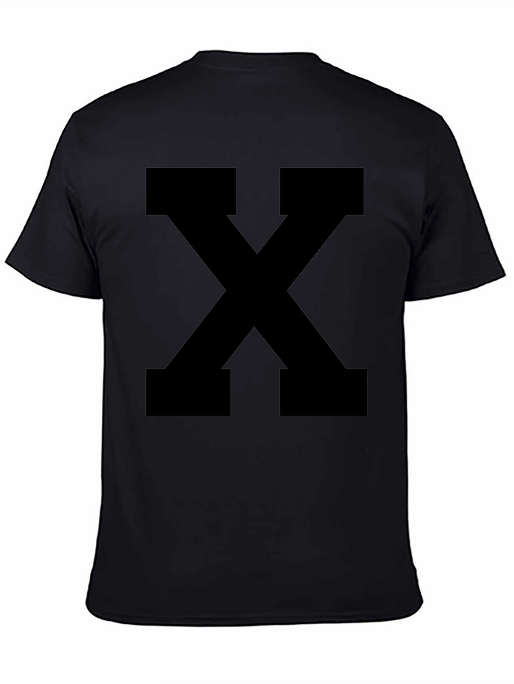 Bold Black X Graphic Tee - Casual Style