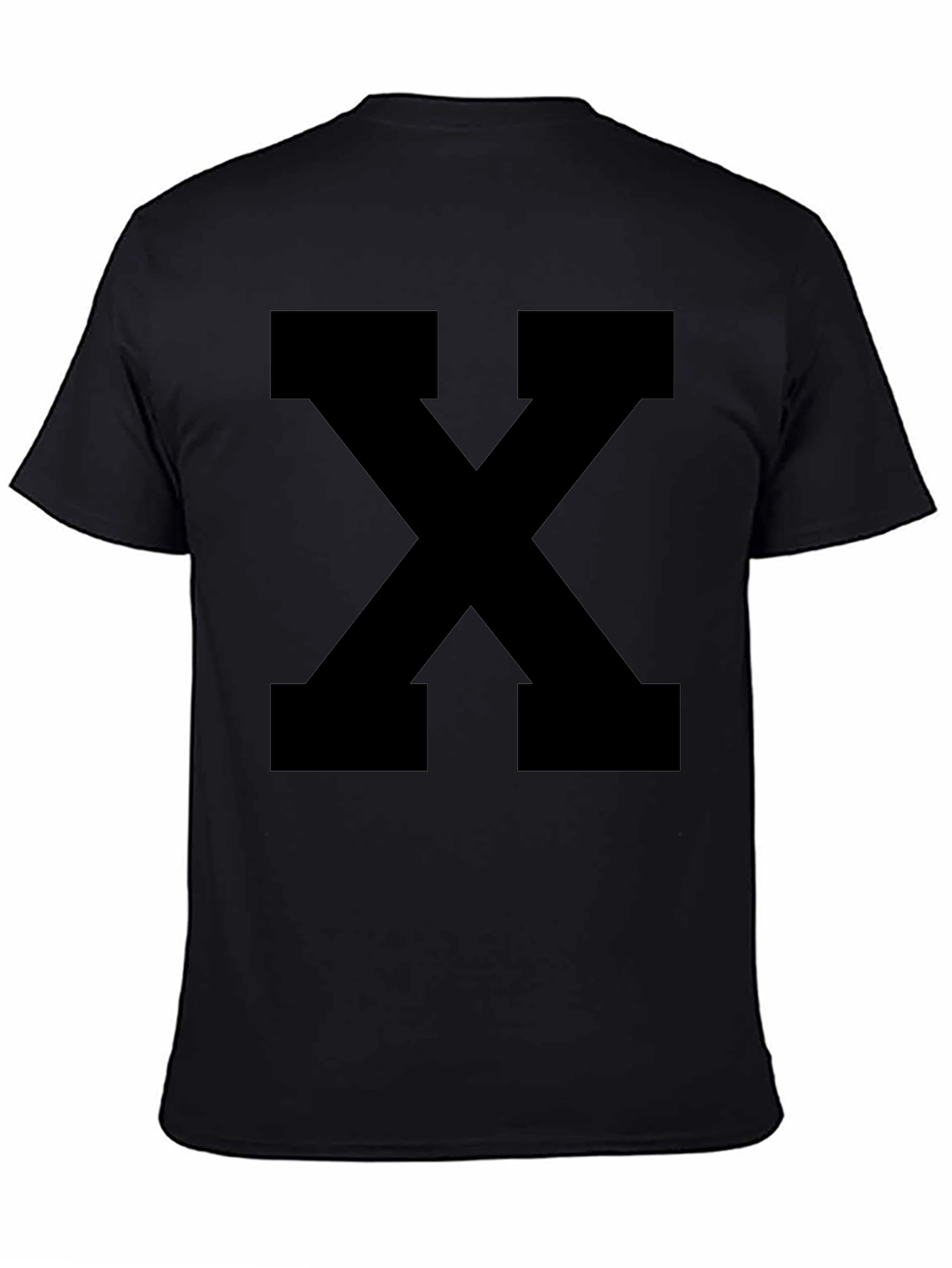 Bold Black X Graphic Tee - Casual Style