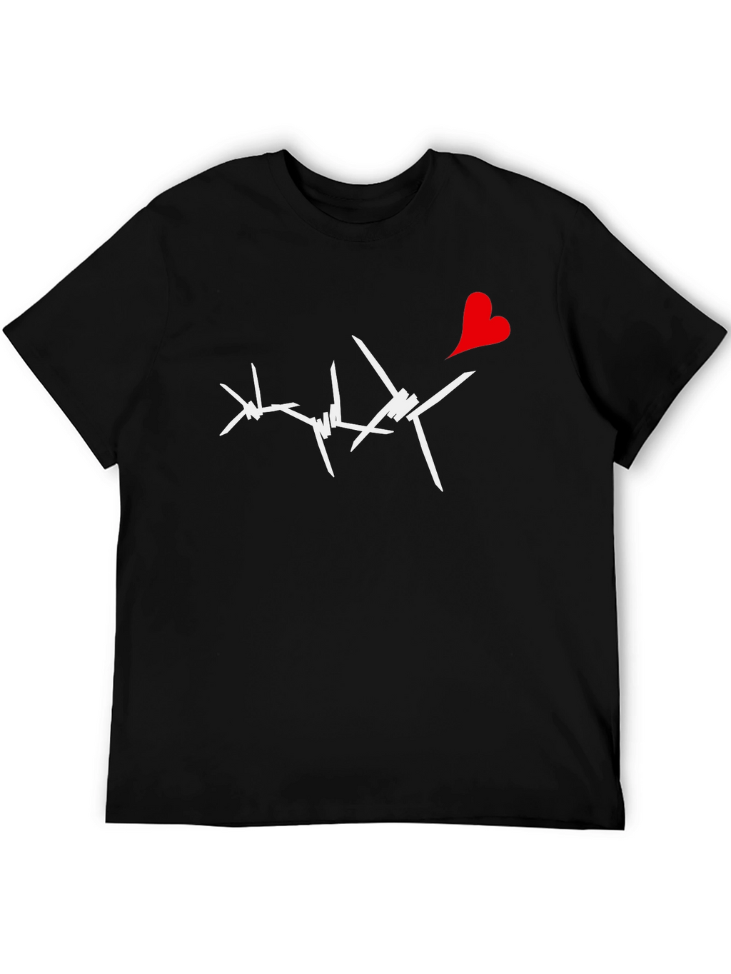 Barbed Heart Graphic Tee - Edgy Love