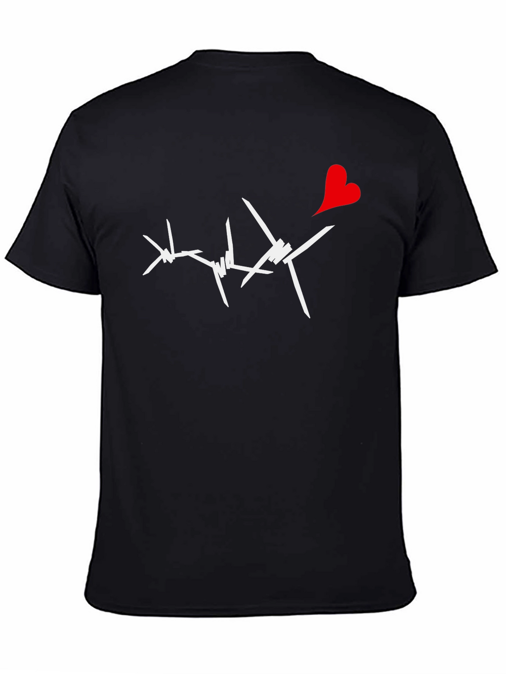 Barbed Heart Graphic Tee - Edgy Love