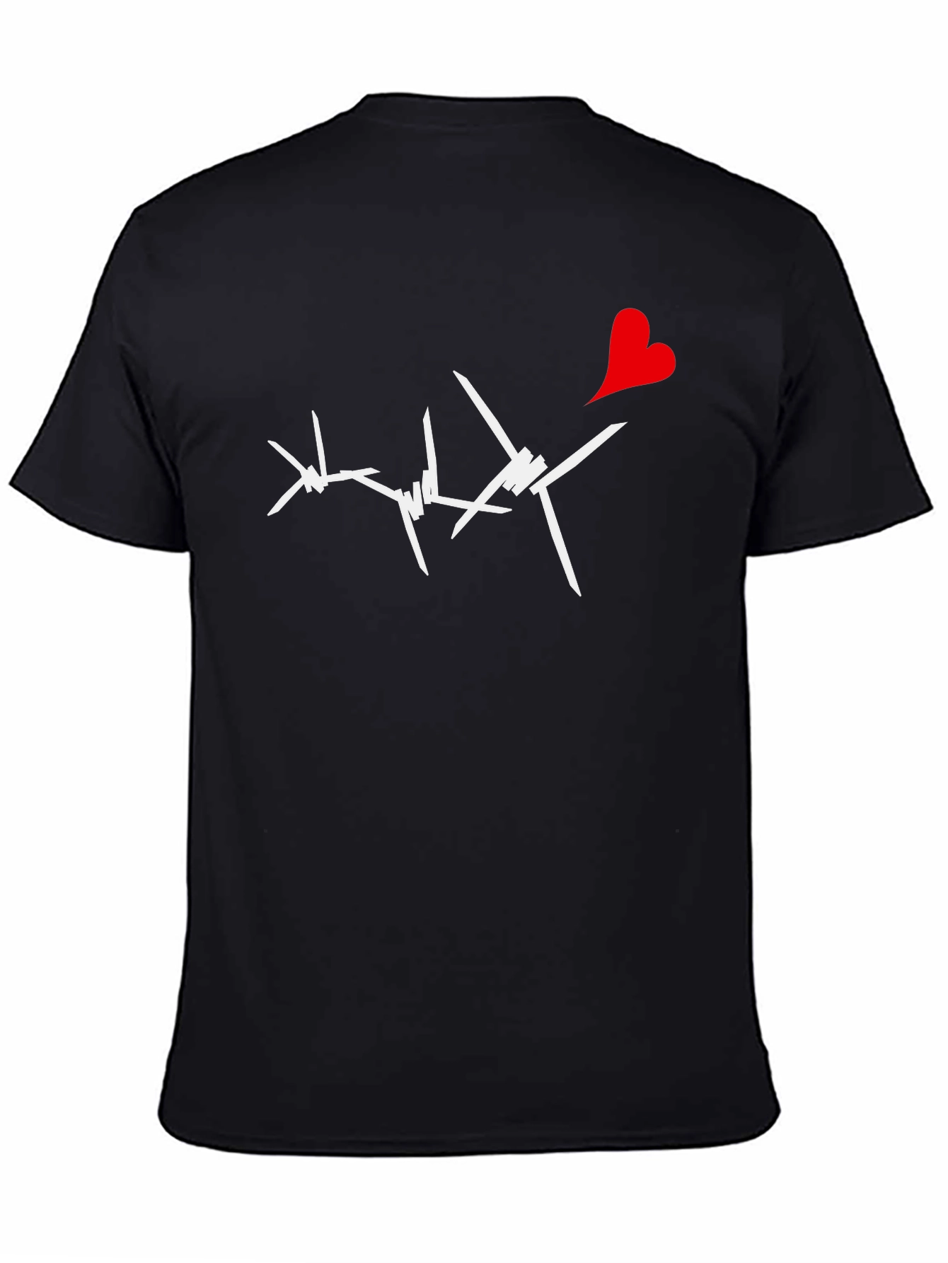 Barbed Heart Graphic Tee - Edgy Love