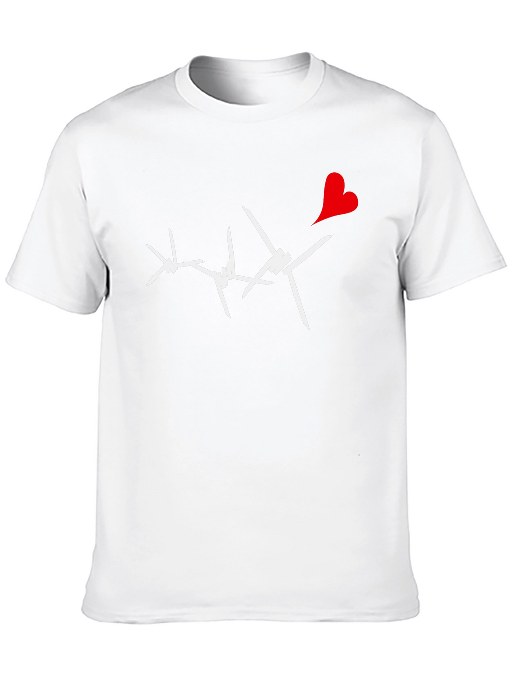 Barbed Heart Graphic Tee - Edgy Love