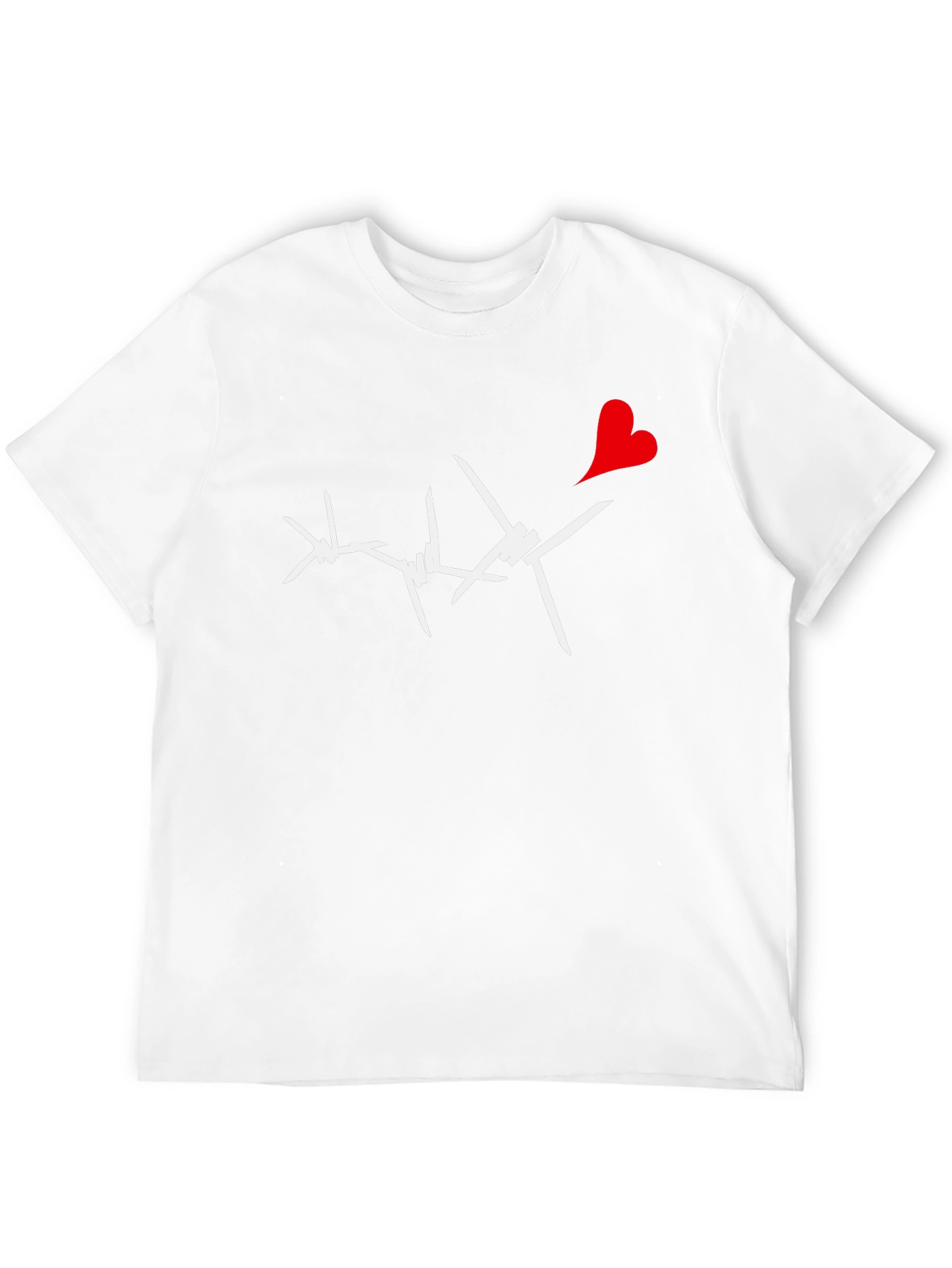 Barbed Heart Graphic Tee - Edgy Love