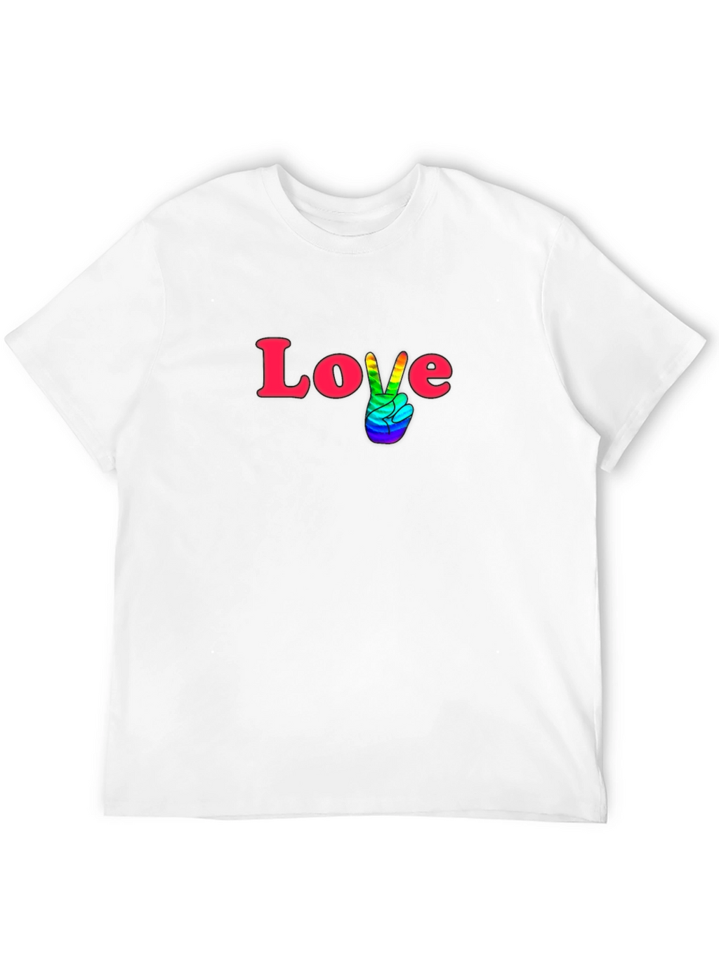 Love & Pride T-Shirt - Black Cotton Blend