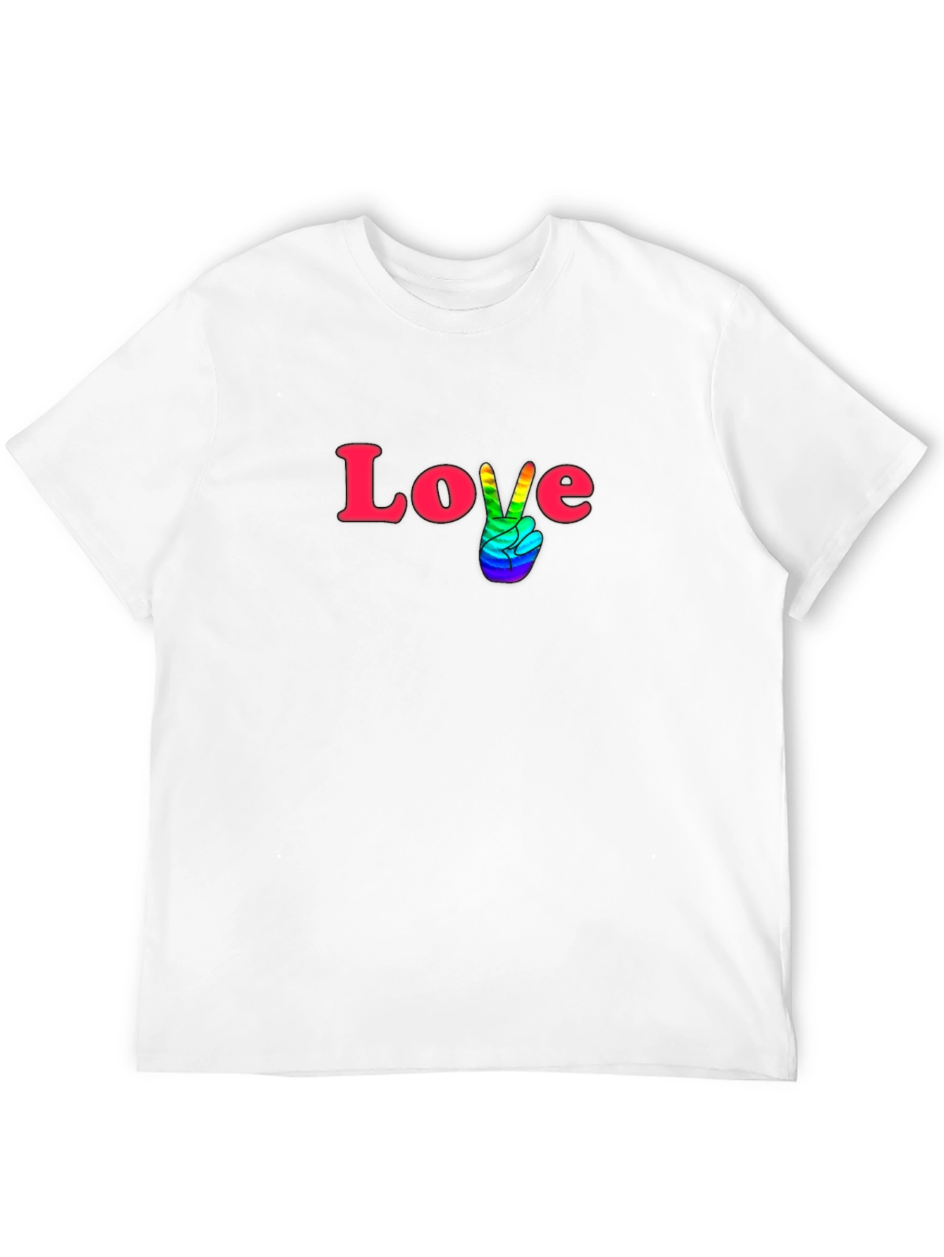 Love & Pride T-Shirt - Black Cotton Blend