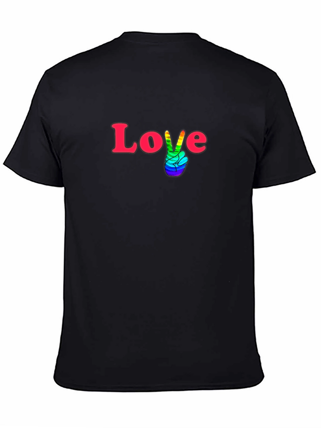 Love & Pride T-Shirt - Black Cotton Blend